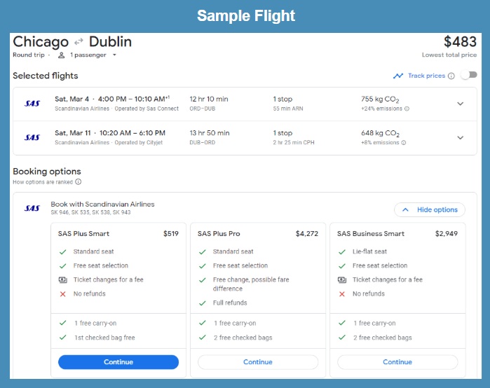 SAS Premium Economy Fare SAS Premium Economy Fare