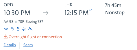Screenshot 2025 05 06 at 12.57.35 PM AA 78P indication on a flight result
