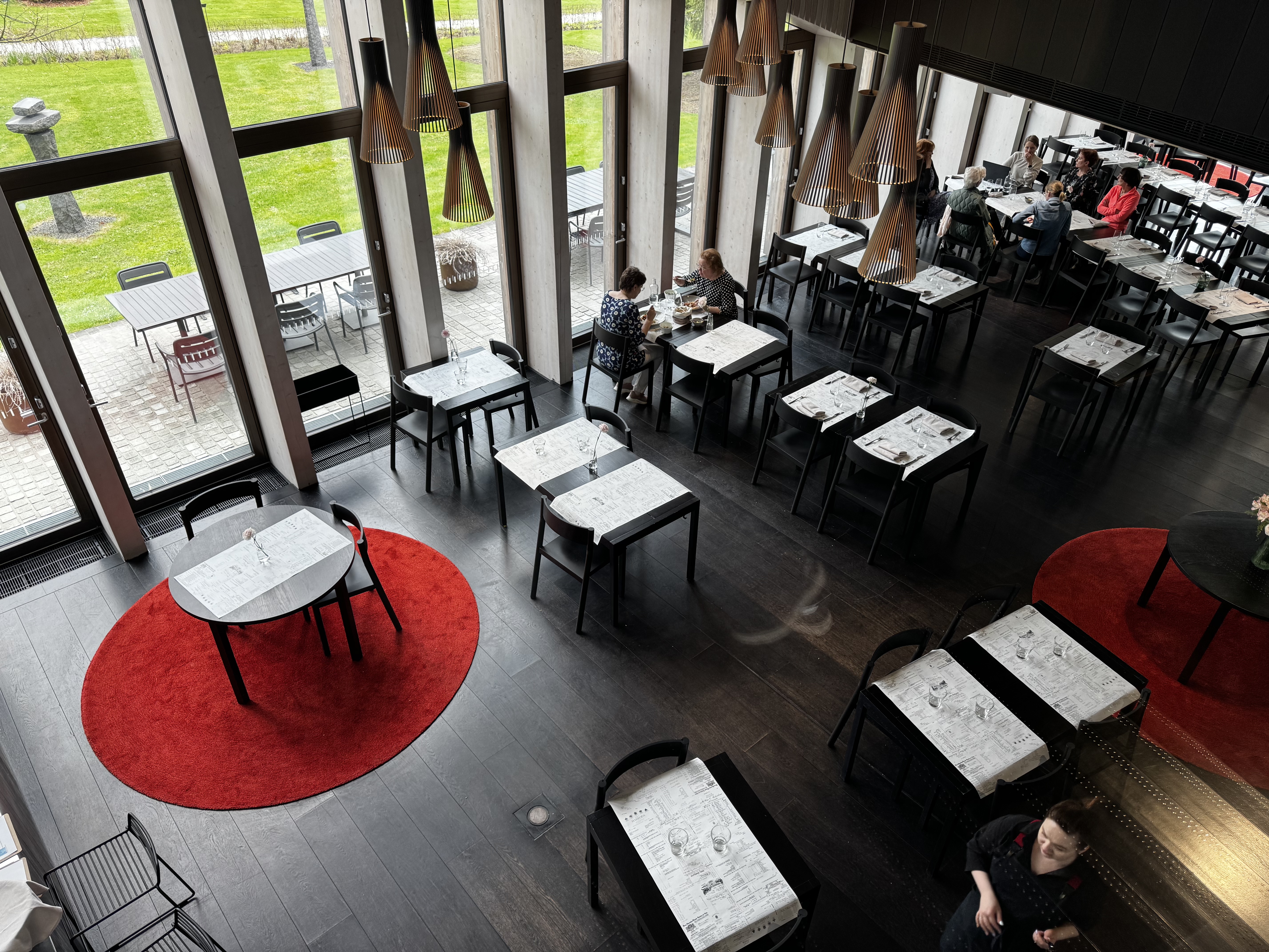 Serlachius Manor Mantta Finland Restaurant Gosta overhead Serlachius Manor Mantta Finland Restaurant Gosta overhead