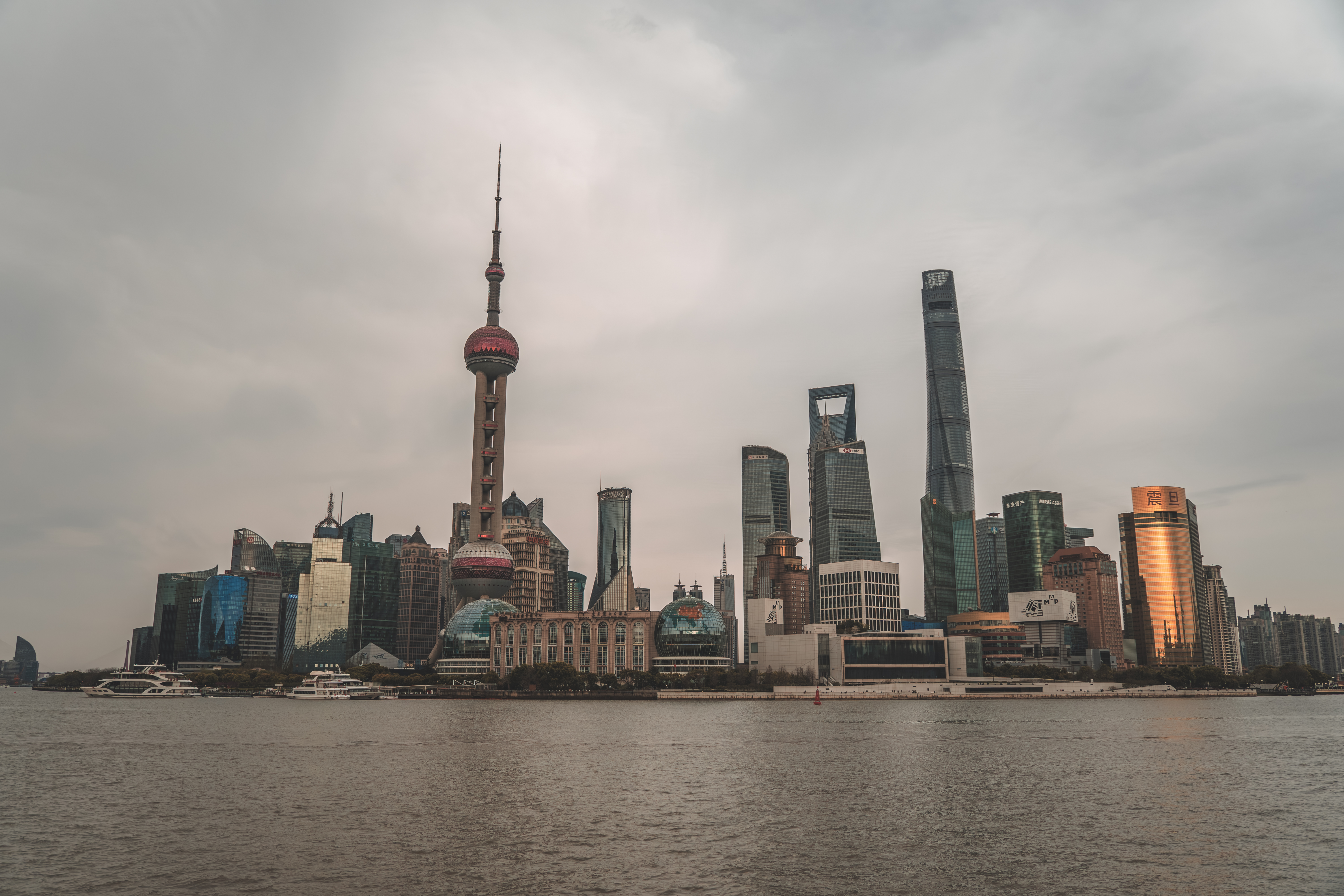 Shanghai Bund before sunset