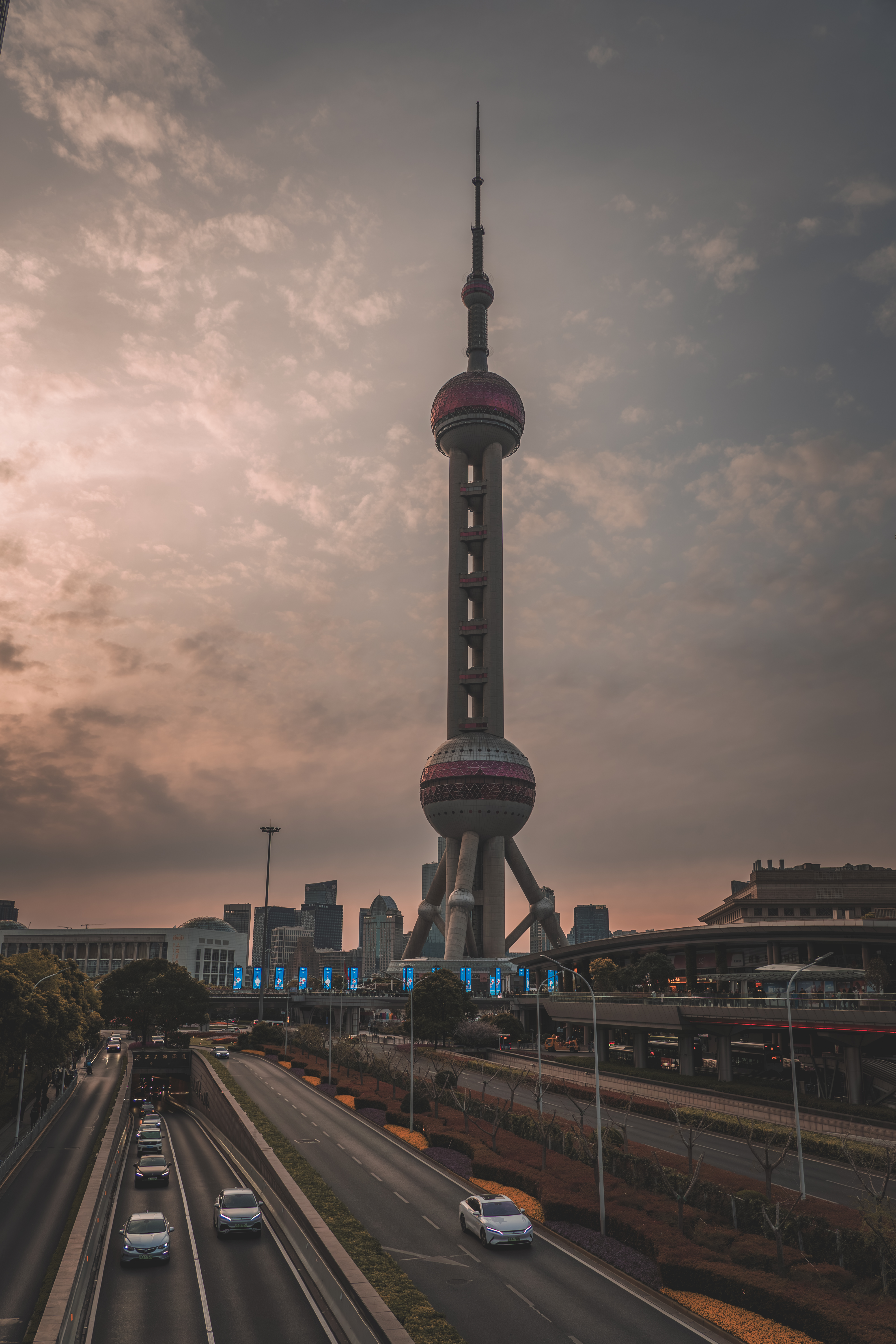 Shanghai Lujiazau sunset