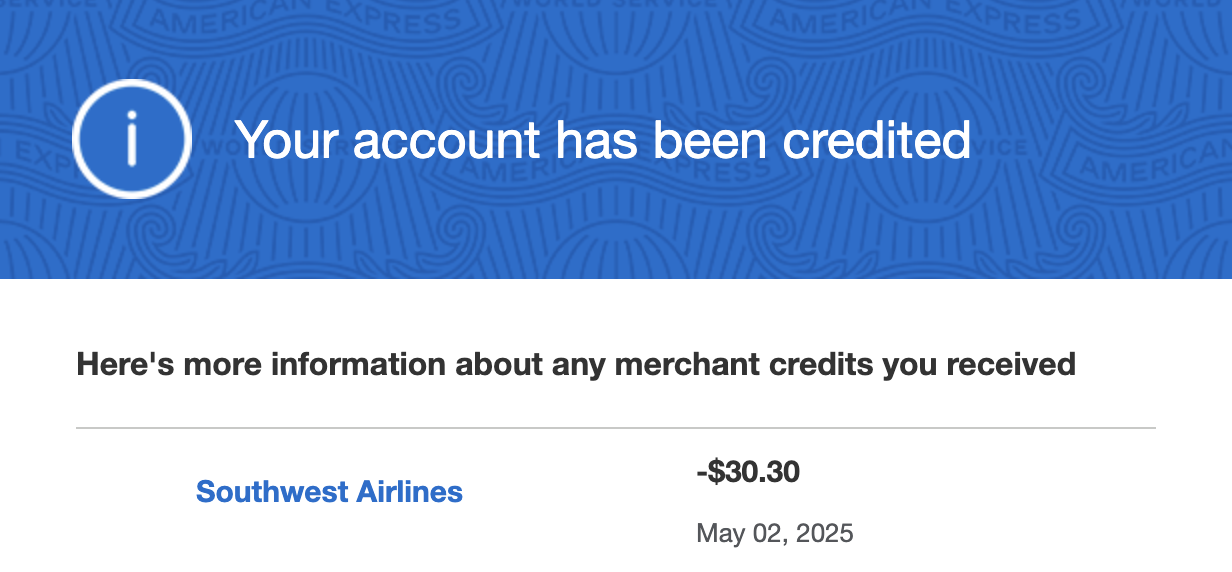 Southwest Airlines refund EarlyBird Check In
