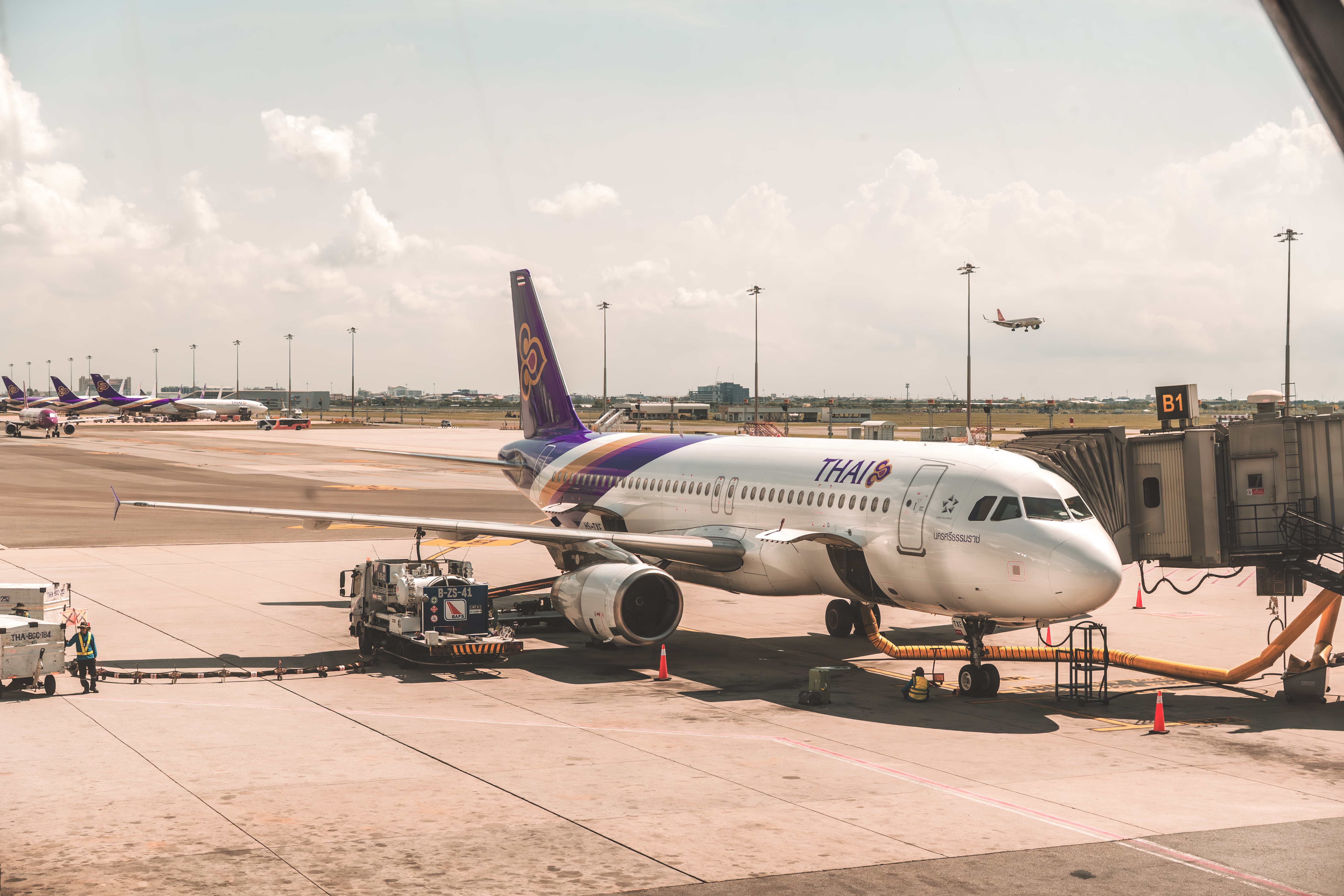 Thai Airways plane at BKK Thai Airways plane at BKK