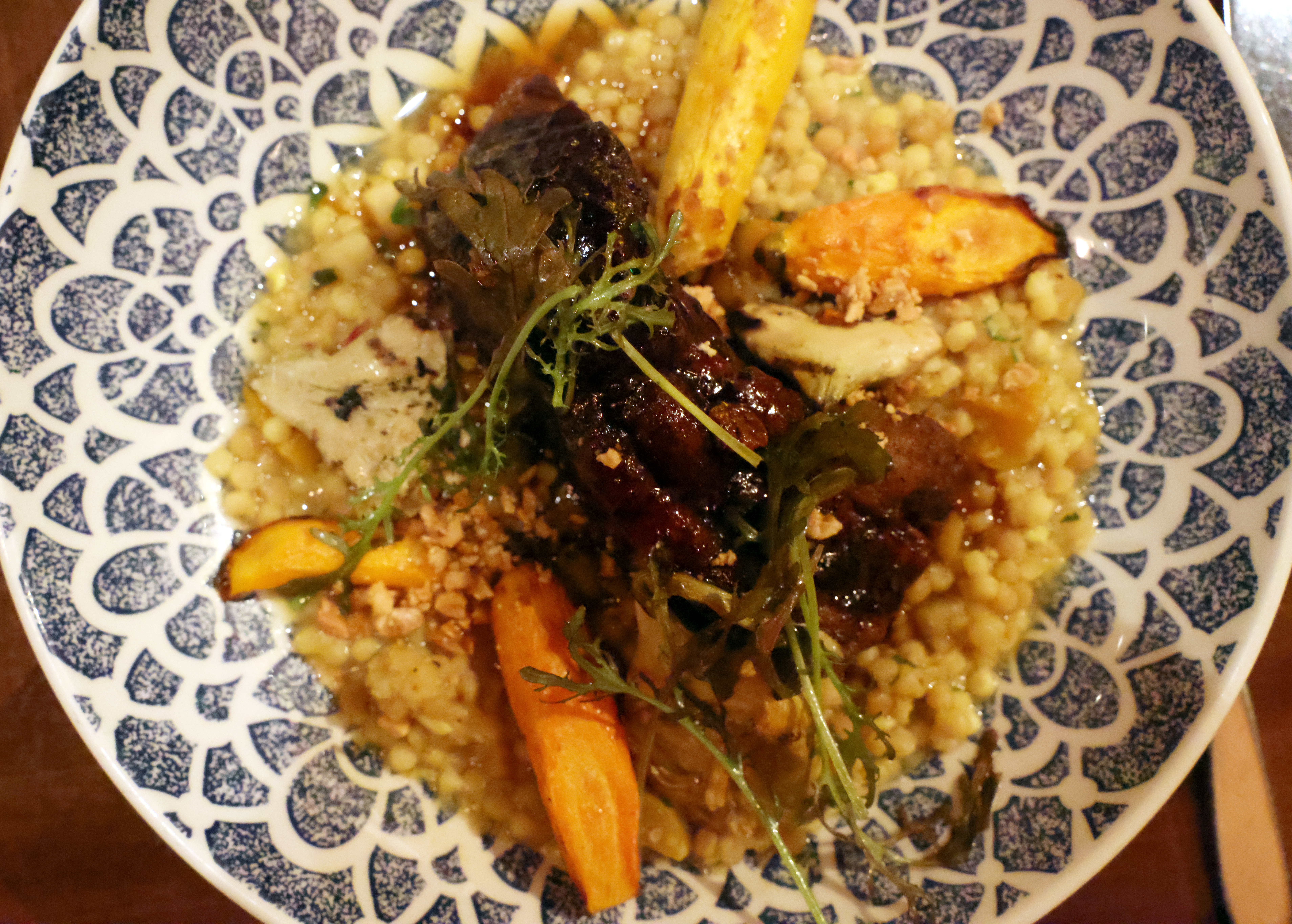 Disney Polynesian Ohana breakfast Tiffins Animal Kingdom Disney Orlando short rib overhead centered