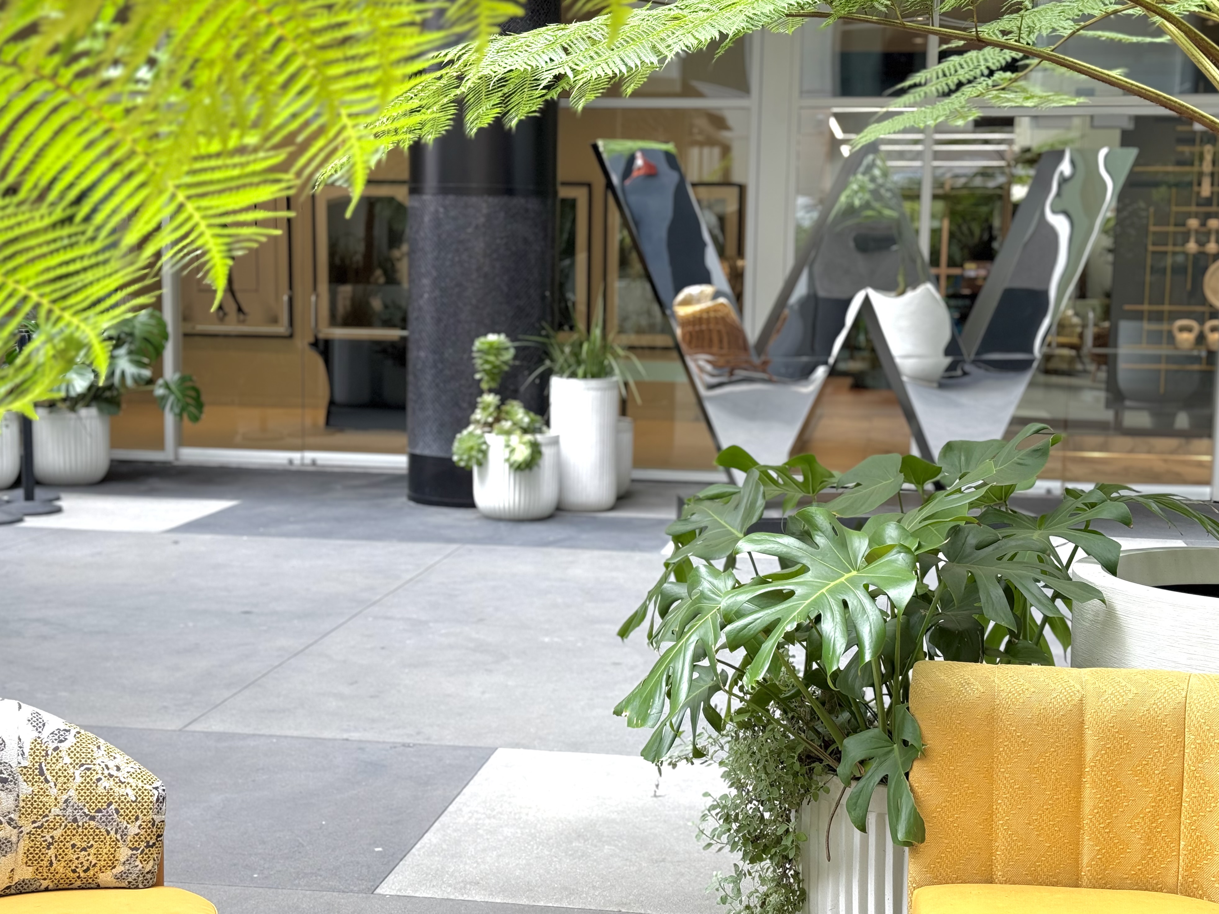 W Hollywood enclosed terrace W Hollywood enclosed terrace