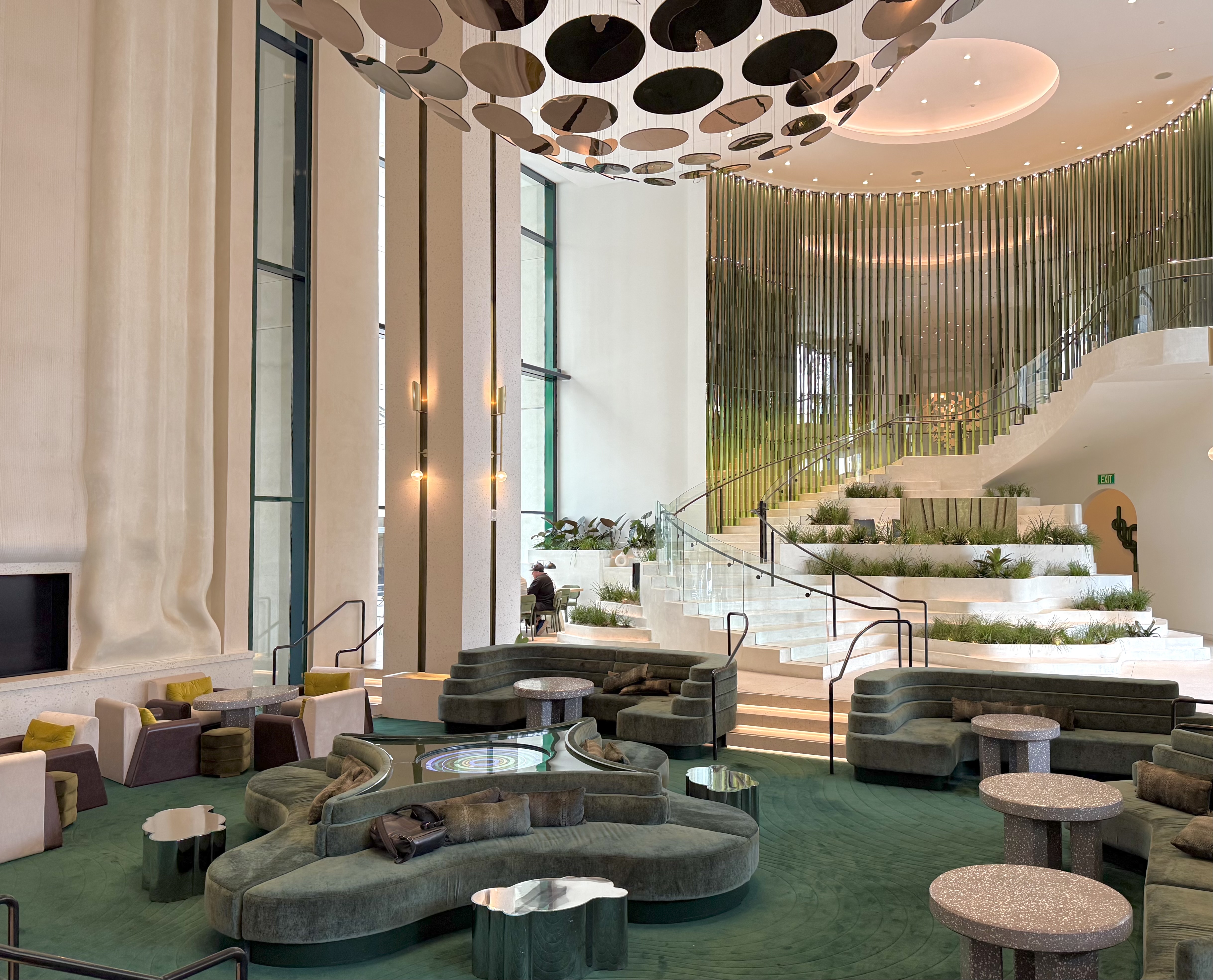 W Hollywood grand lobby seating area W Hollywood grand lobby seating area