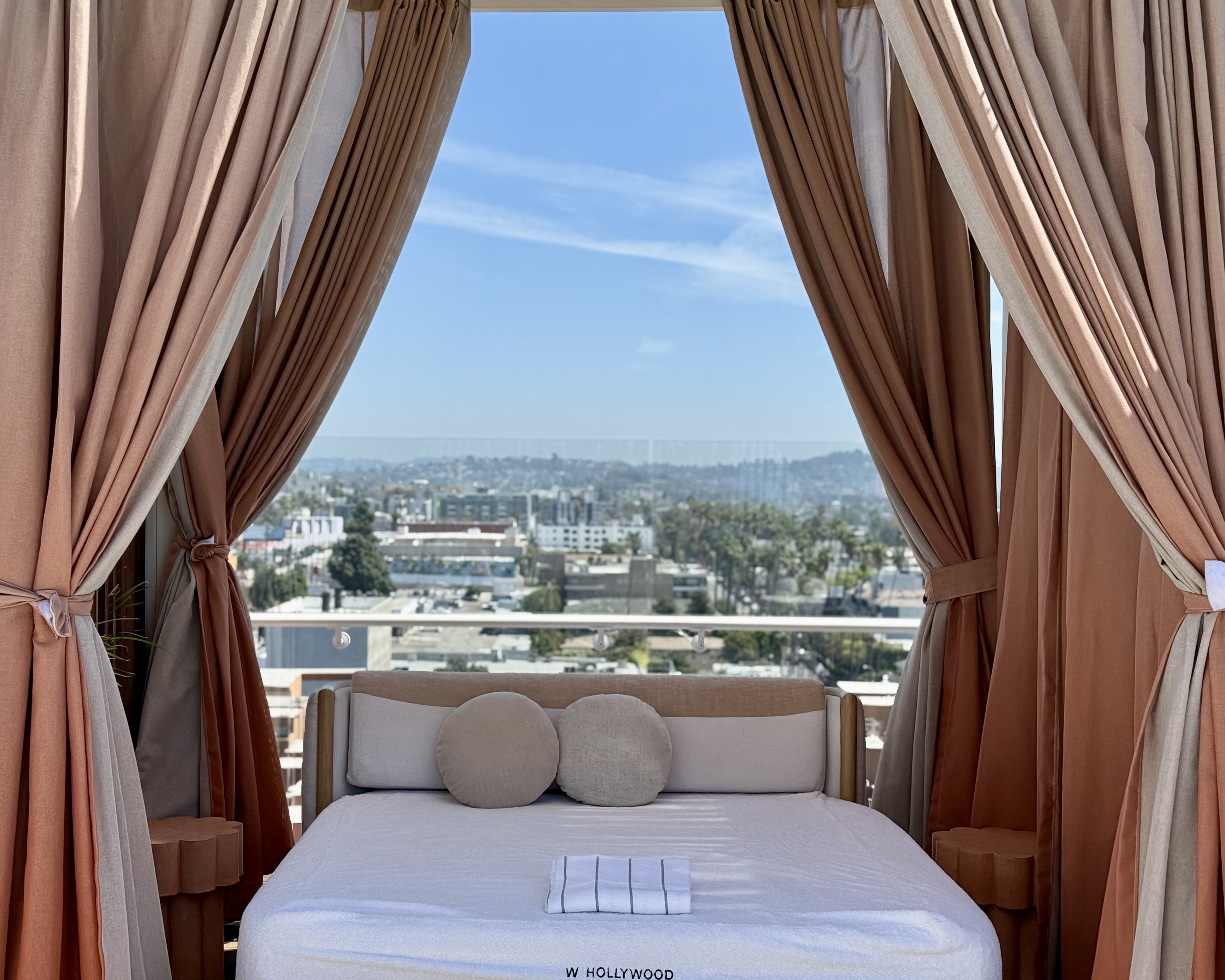 W Hollywood pool cabana W Hollywood pool cabana