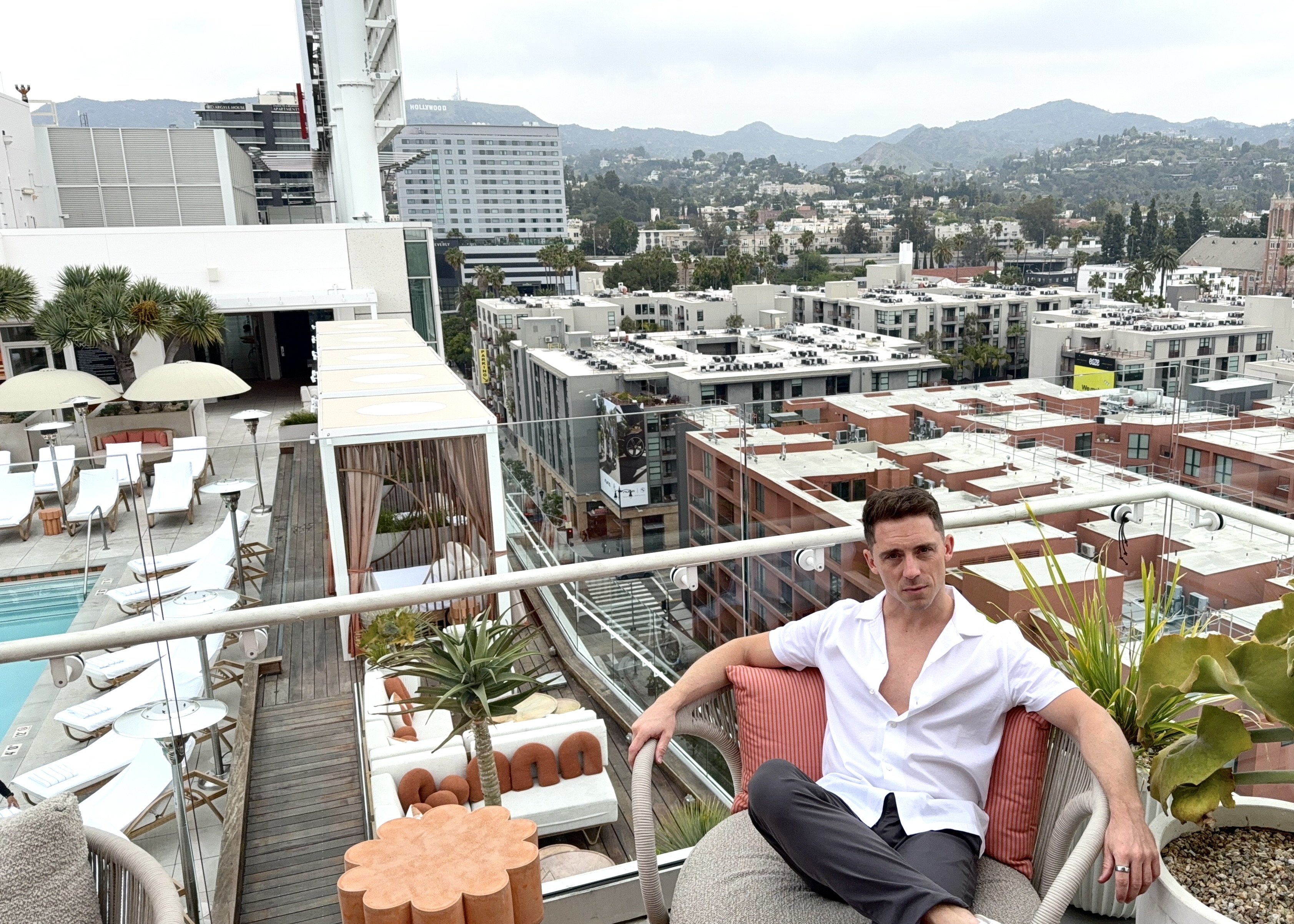 W Hollywood relaxing at the roof W Hollywood relaxing at the roof