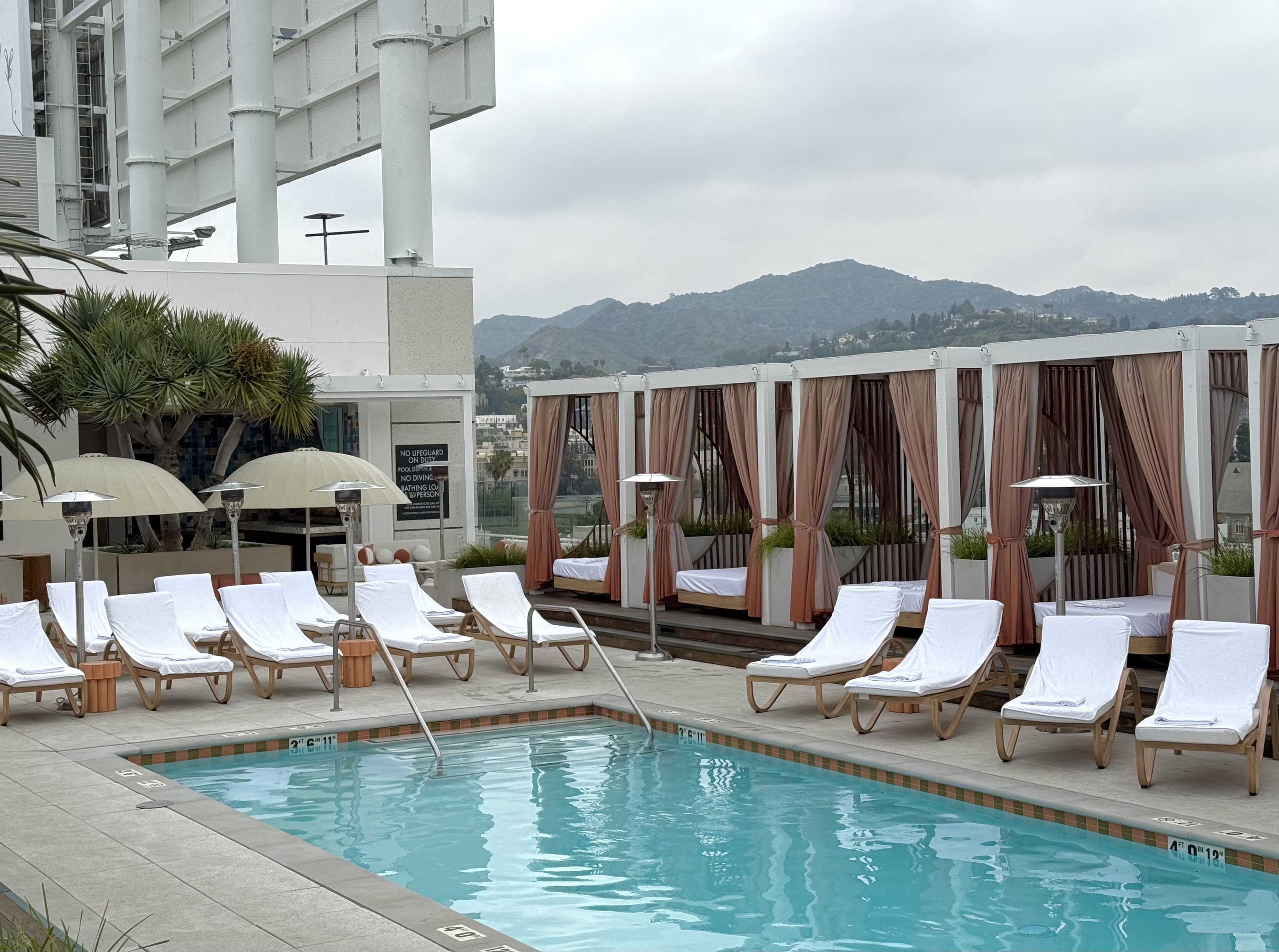 W Hollywood rooftop pool W Hollywood rooftop pool