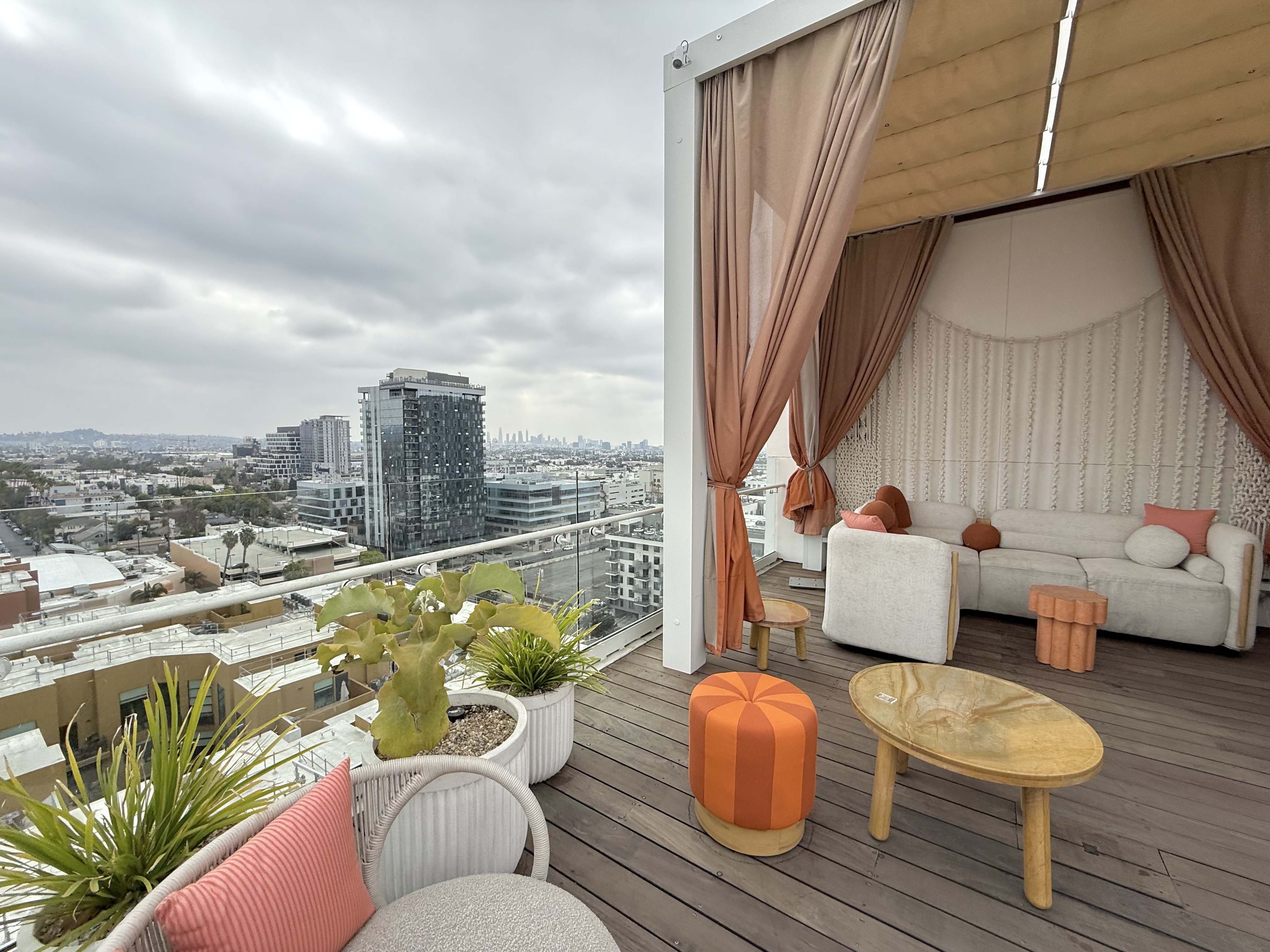 W Hollywood rooftop view W Hollywood rooftop view
