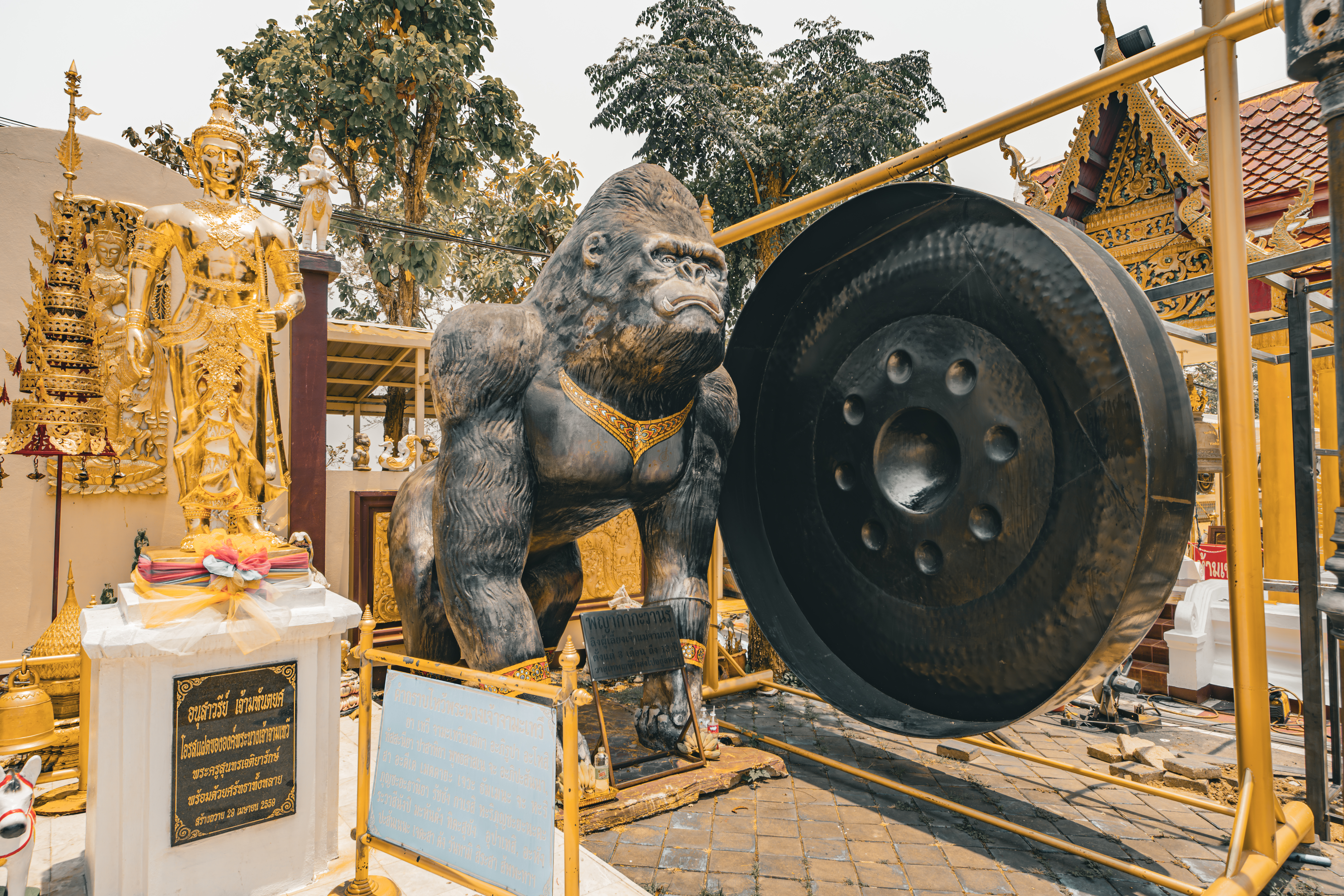 Wat Phrathat Doi Kham gorilla statue
