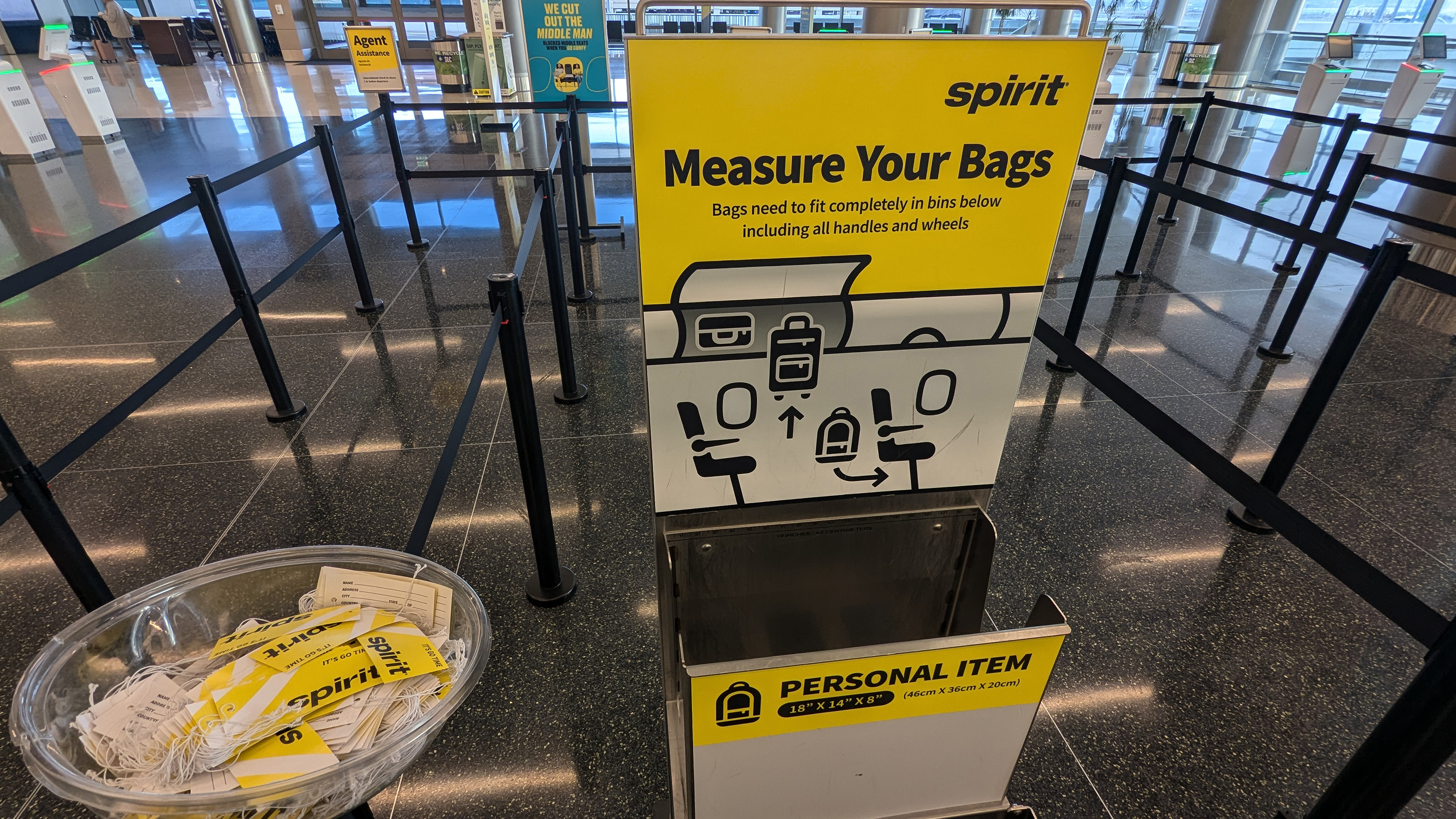 spirit check in SLC and bag measurement spirit check in SLC and bag measurement