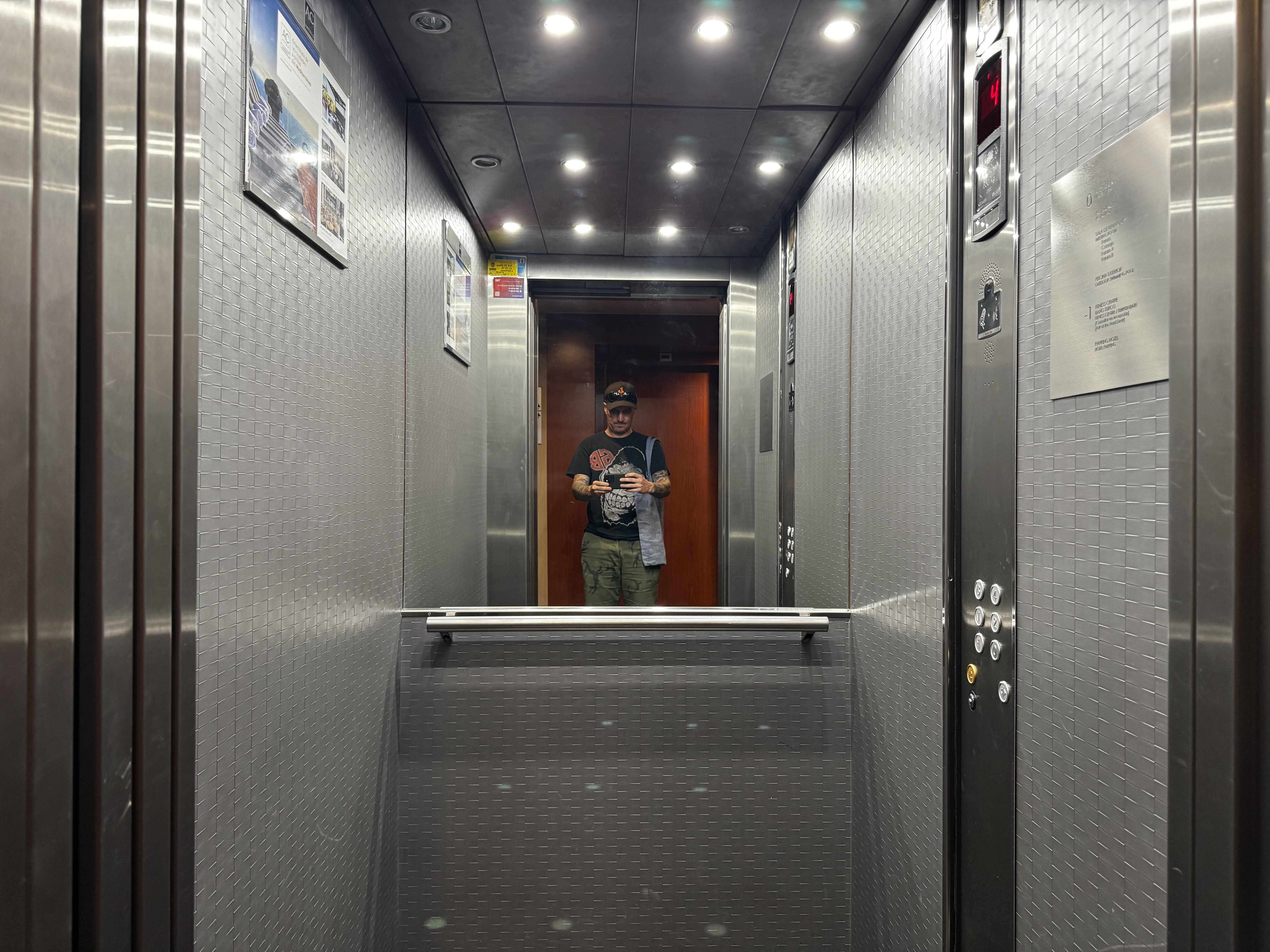 AC Hotel Murcia elevator interior