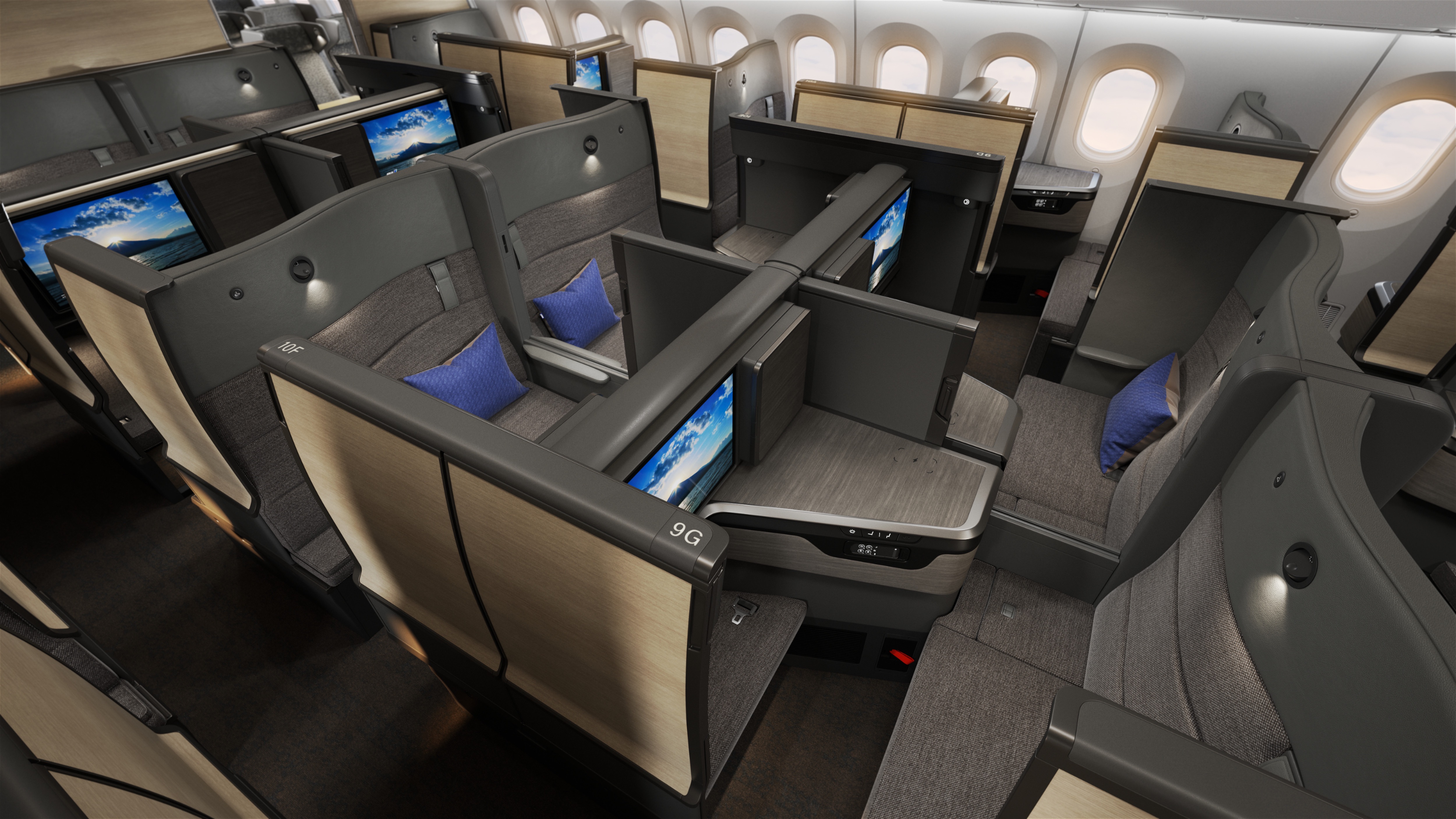 ANA The Room FX 787 business class cabin