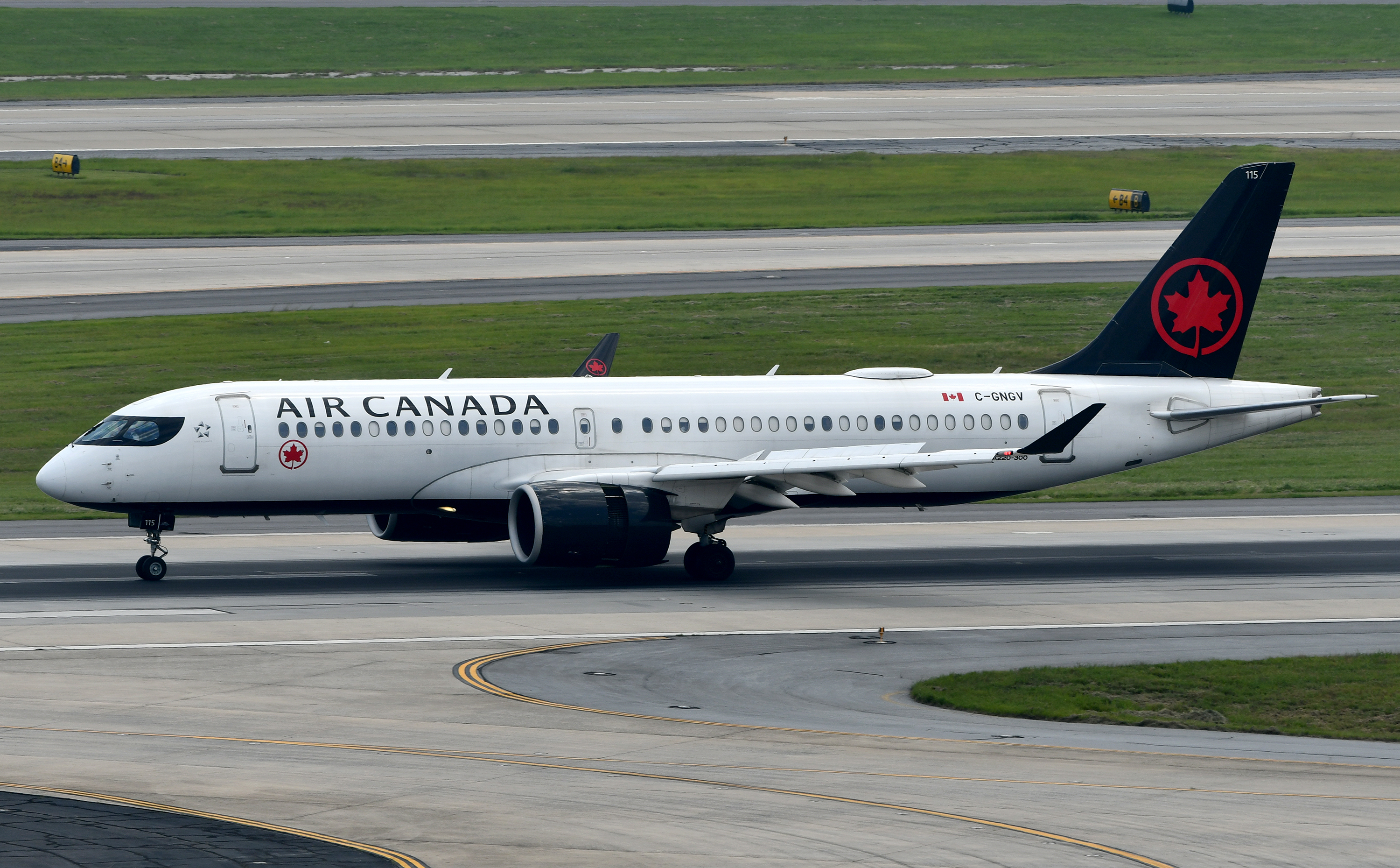 Air Canada Boeing 787-9 Air Canada A220 300 Taxiing ATL 2