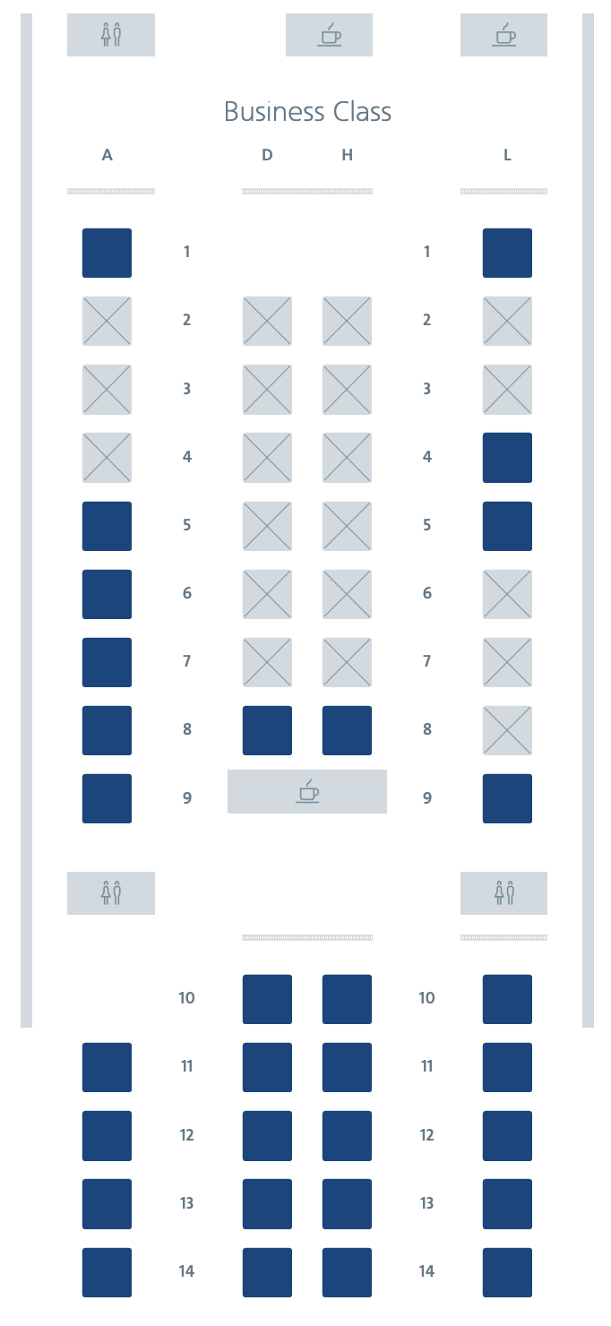 American Airlines Dreamliner 787 9P Flagship Business Suite seat map American Airlines Dreamliner 787 9P Flagship Business Suite seat map