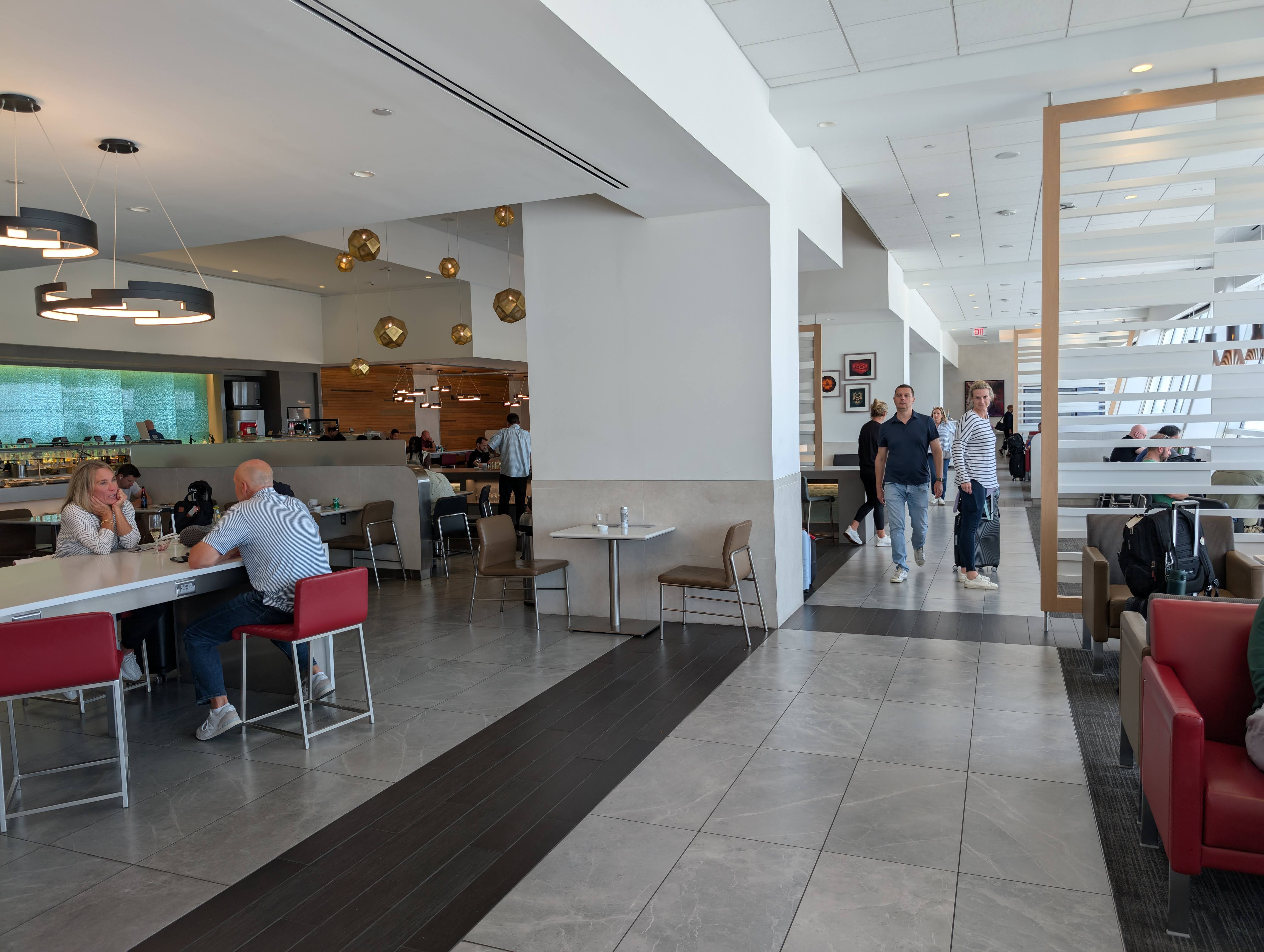 American Airlines Flagship Lounge DFW entrance seating American Airlines Flagship Lounge DFW entrance seating