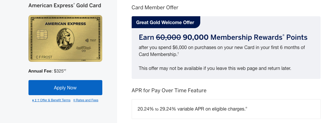 Amex Gold Card 90k offer June 2 2025 Amex Gold Card 90k offer June 2 2025