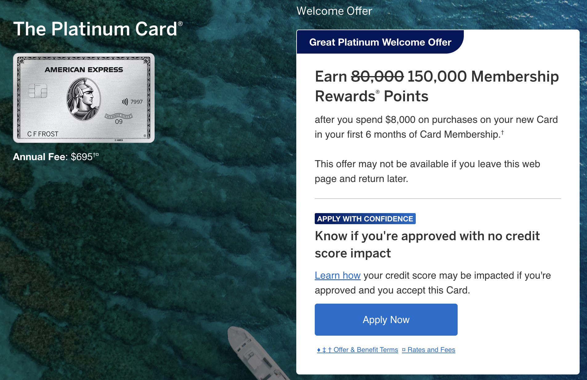 Amex Platinum Card 150k offer JUne 16 2025