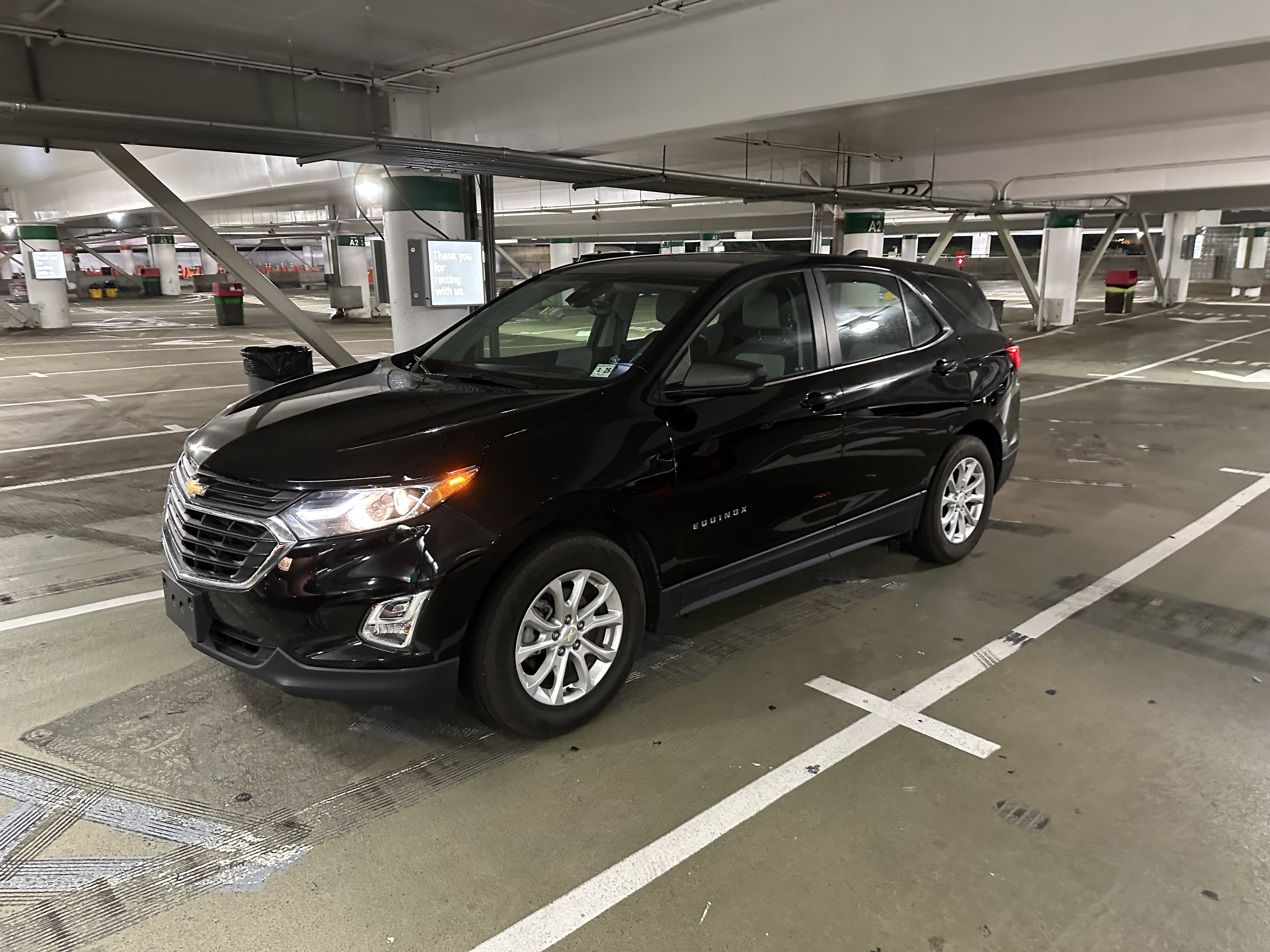 Black Rental Car