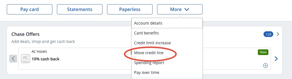 Chase Move Credit limit Chase Move Credit limit