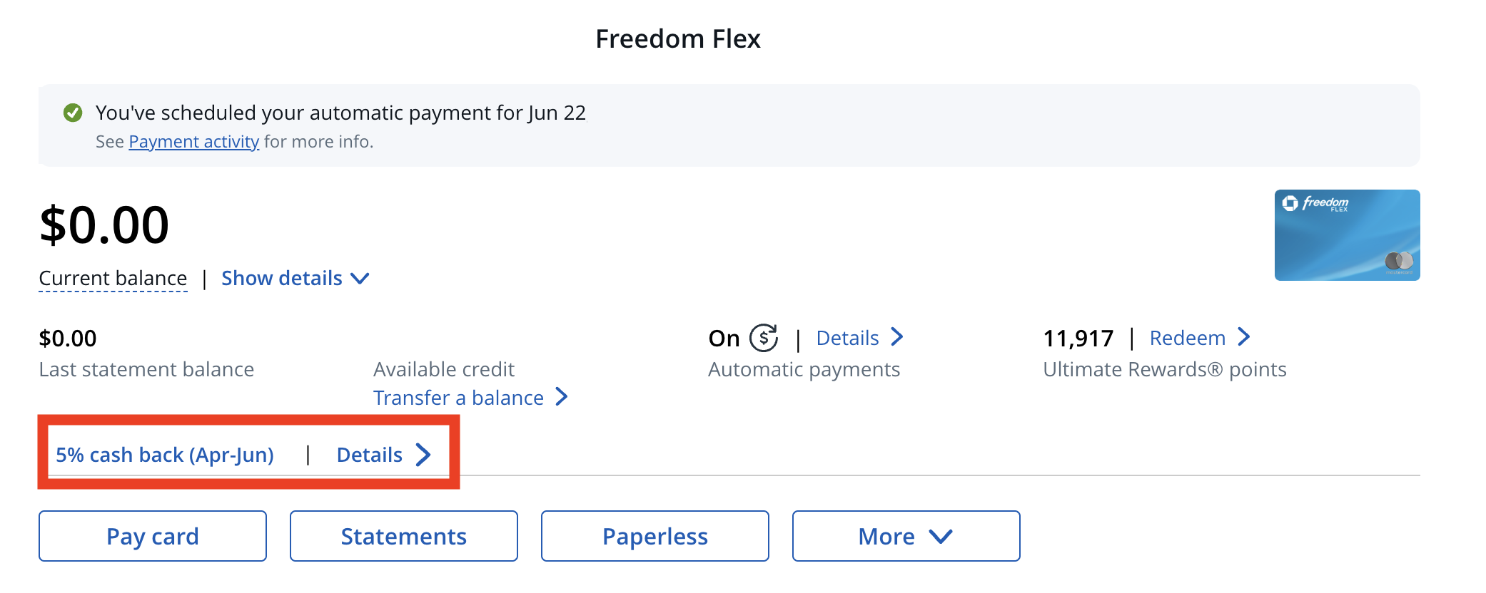 Freedom Flex dashboard Check Freedom Flex 5 earnings