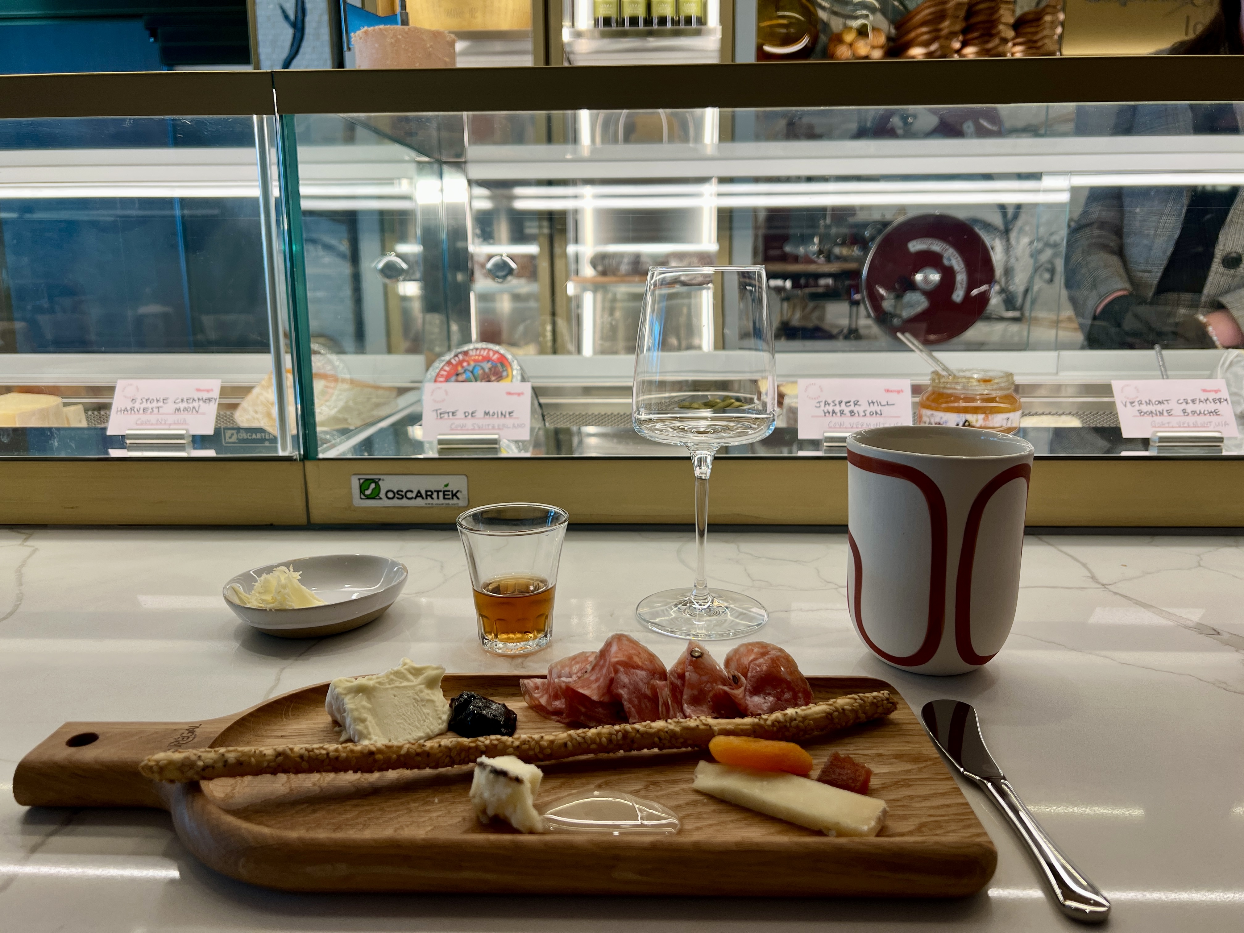 Cheesemonger Cheese board Capital One lounge JFK Cheesemonger Cheese board Capital One lounge JFK