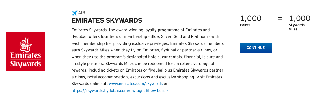 Citi Emirates transfer page Citi Emirates transfer page