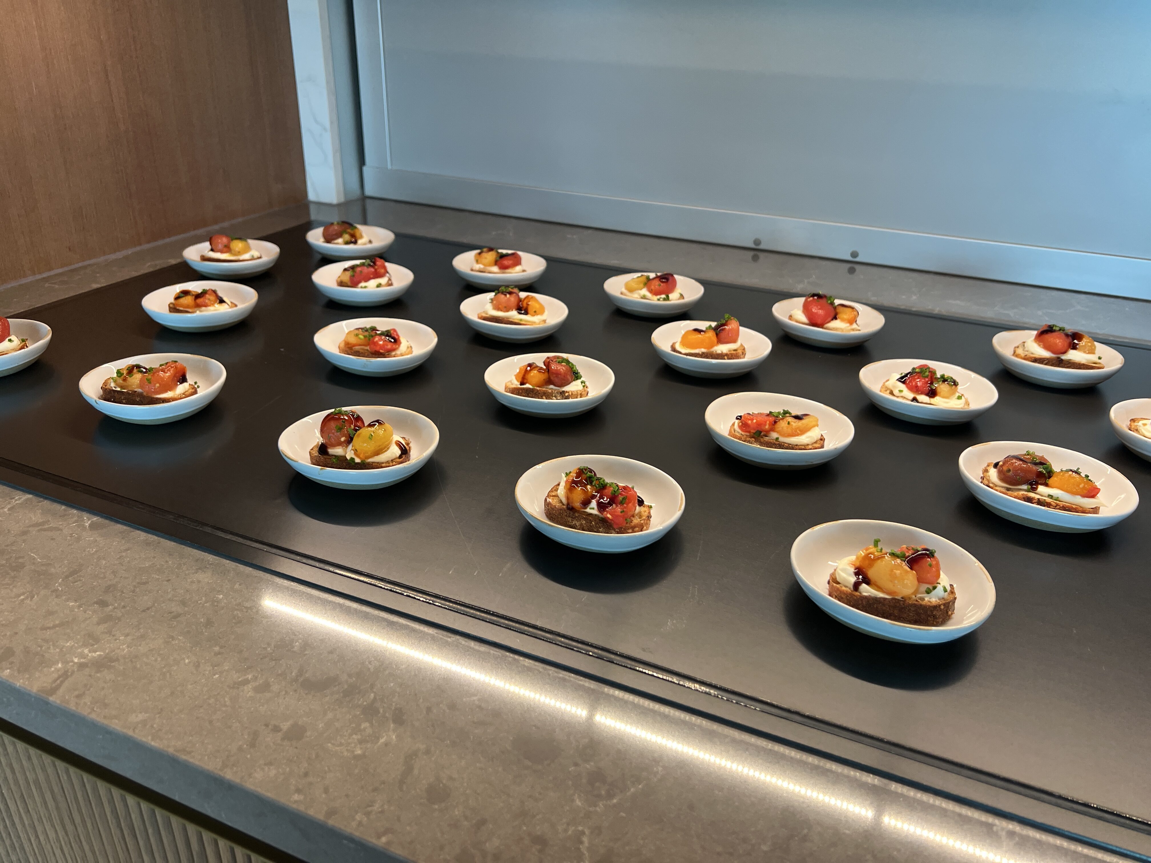 Close Up of Small Plates Capital One Lounge JFK Close Up of Small Plates Capital One Lounge JFK