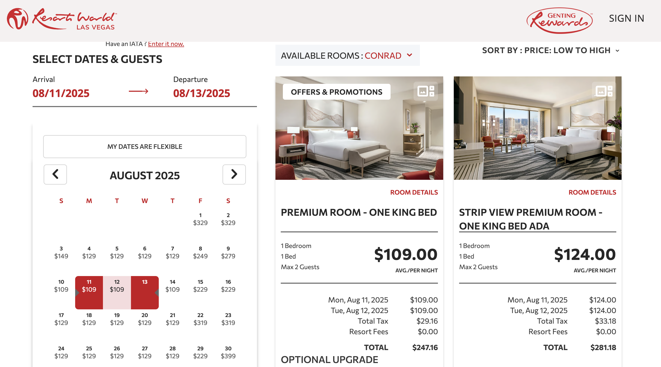 Conrad Vegas Deal Conrad Vegas Deal