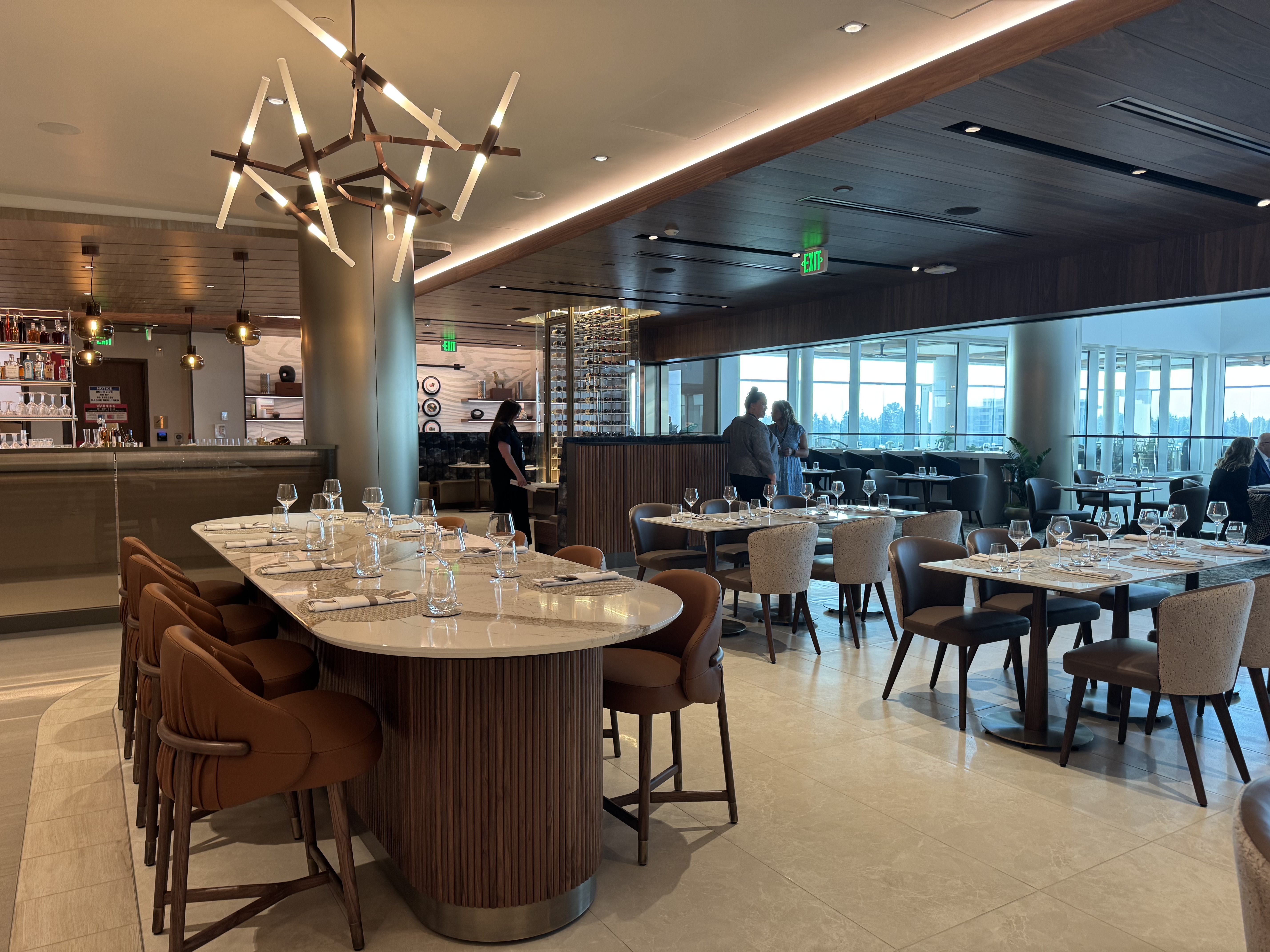 Delta One Lounge SEA Dining Area Delta One Lounge SEA Dining Area