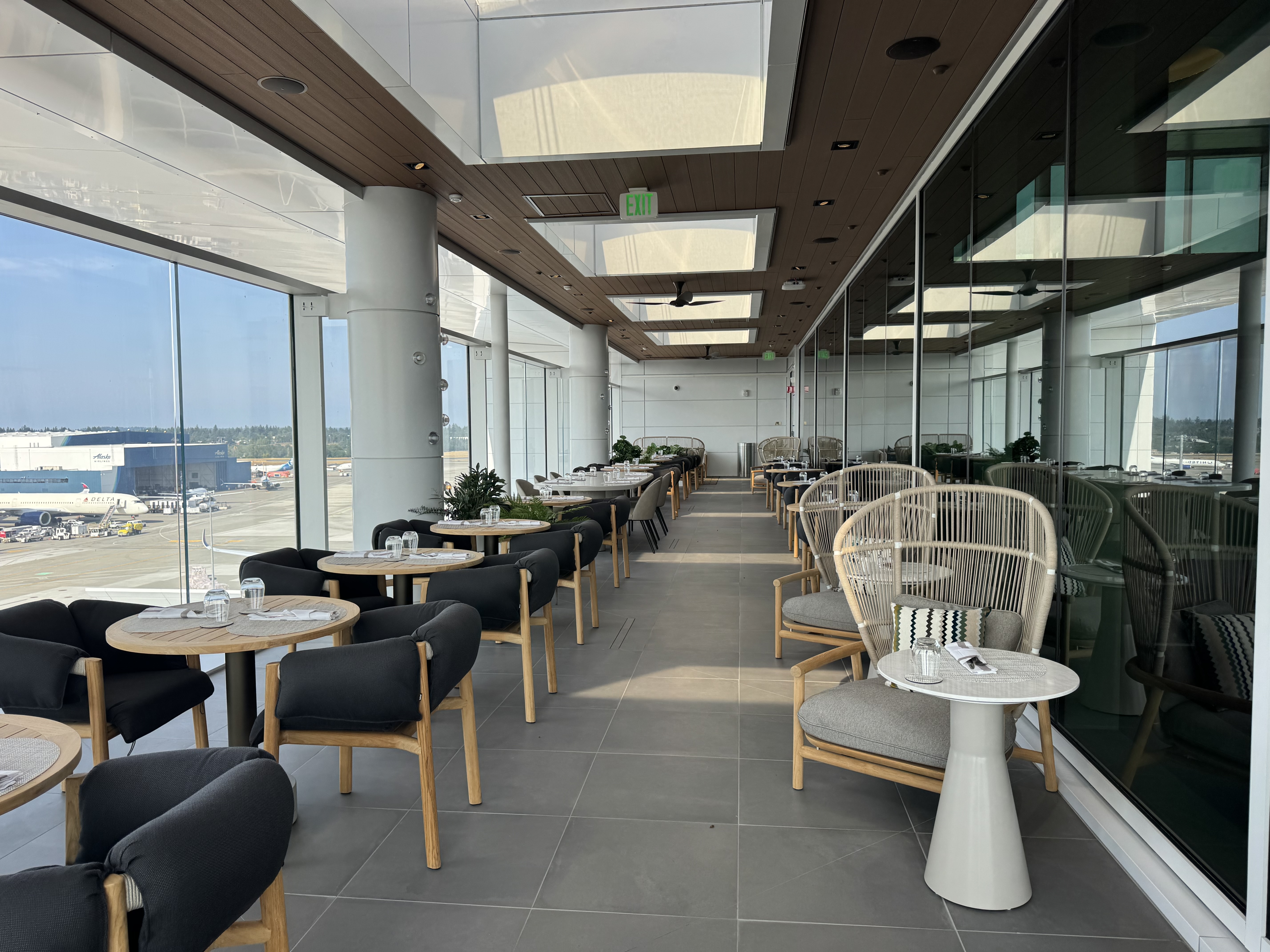 Delta One Lounge SEA Wraparound Porch