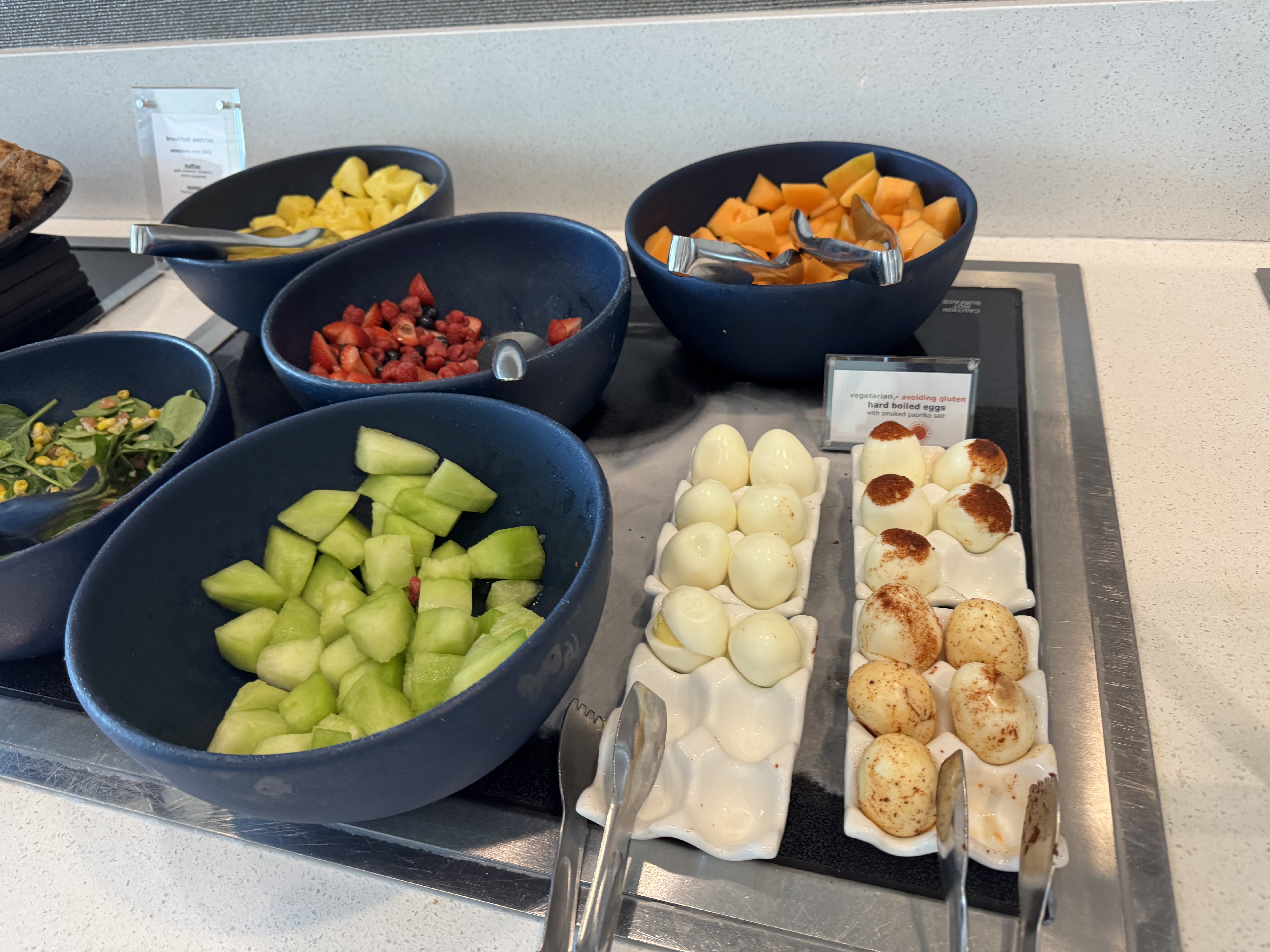 Delta Sky Club SFO Fruits Eggs Delta Sky Club SFO Fruits Eggs