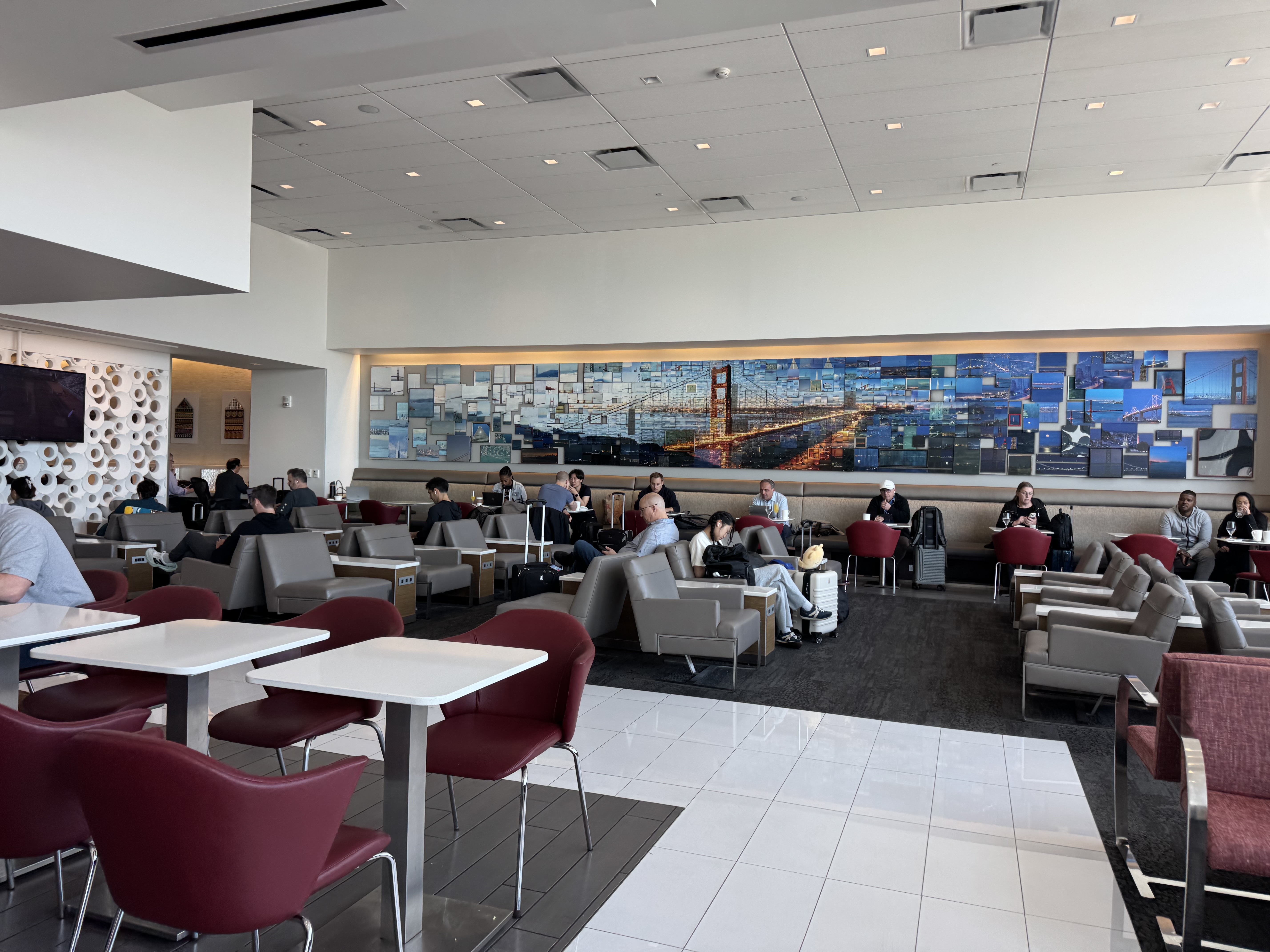Delta Sky Club SFO Golden Gate Mural Delta Sky Club SFO Golden Gate Mural