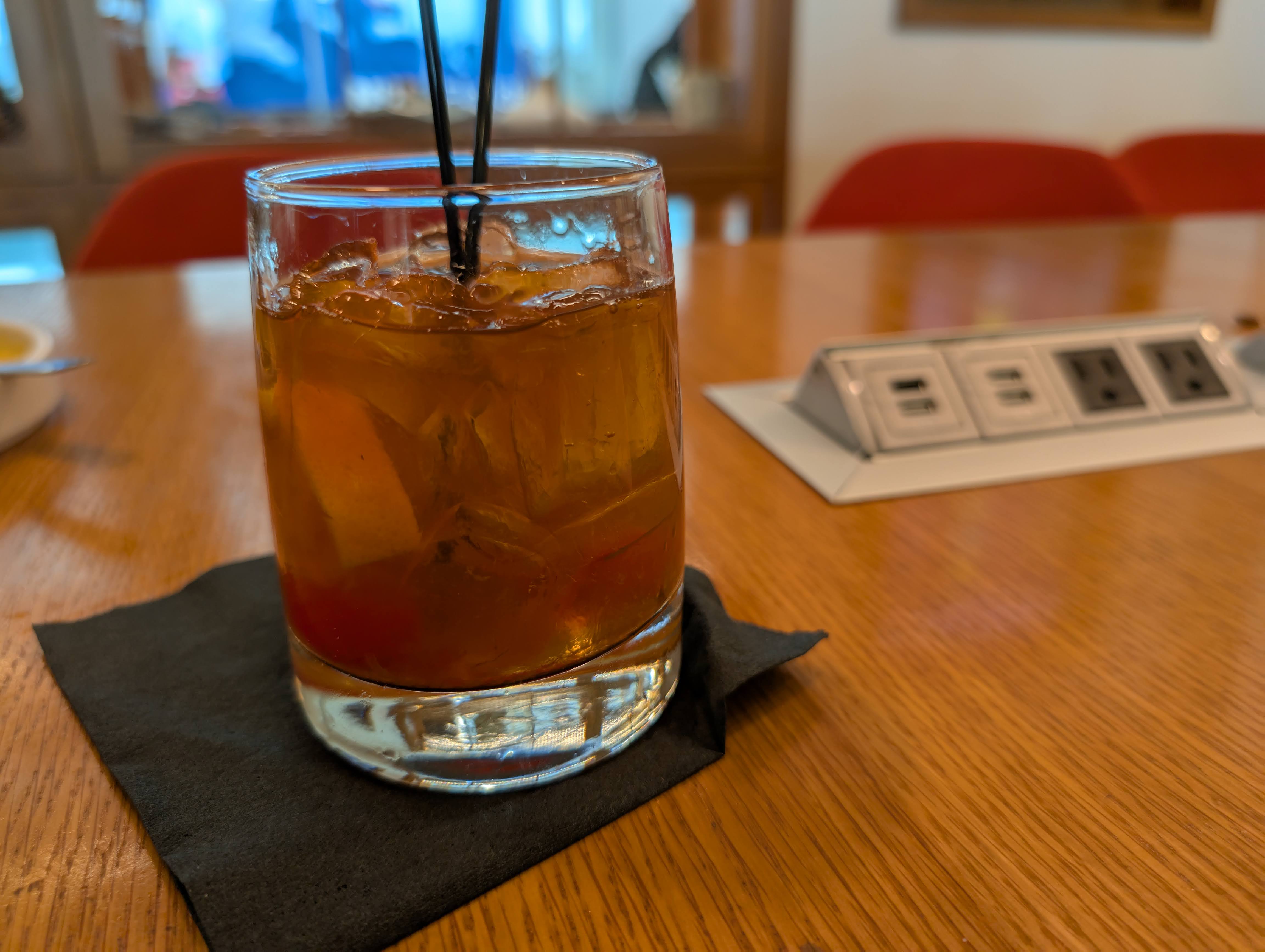Escape Lounge FLL food and beverages old fashioned Escape Lounge FLL food and beverages old fashioned