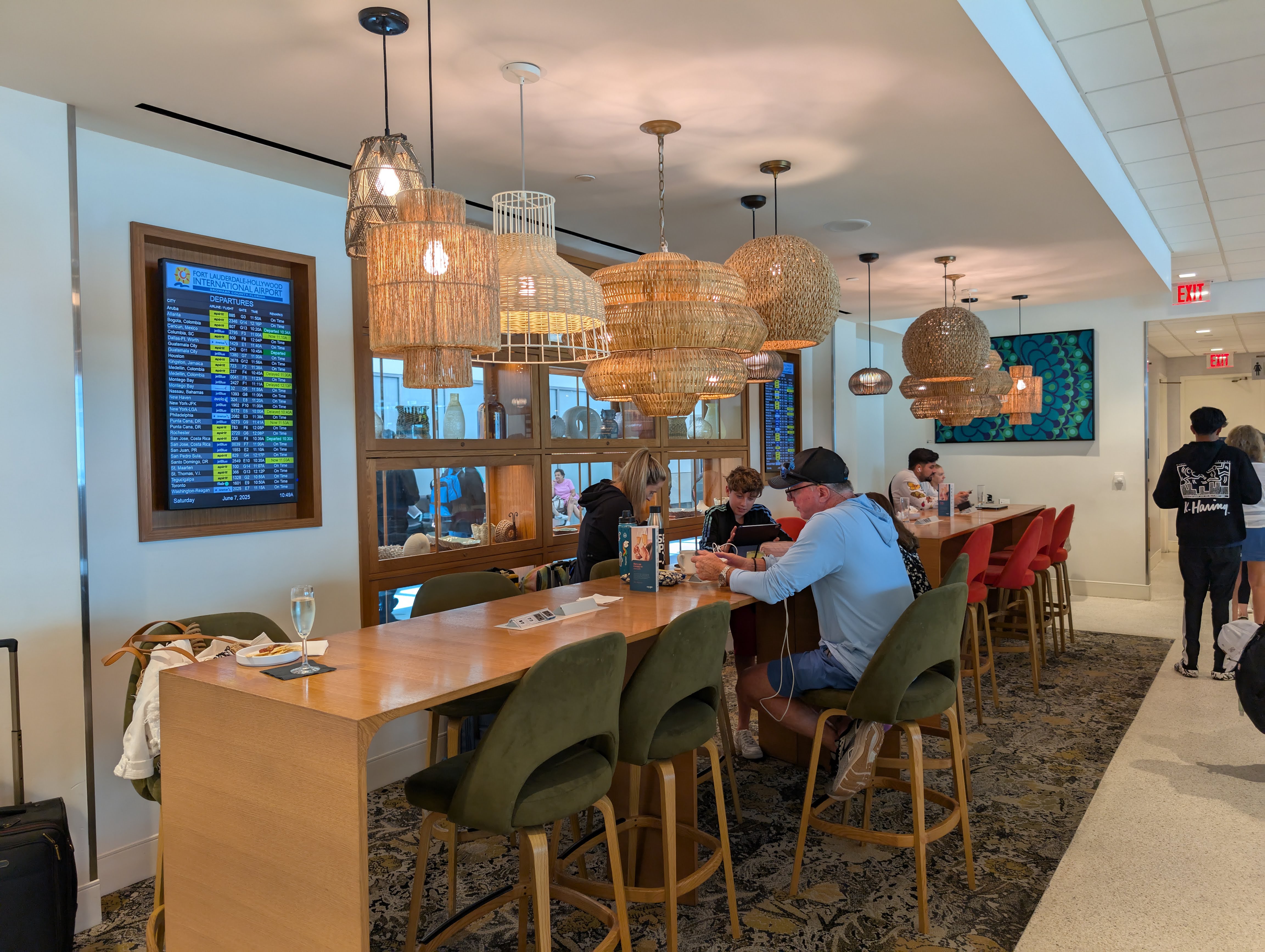 Escape Lounge FLL high top seating Escape Lounge FLL high top seating