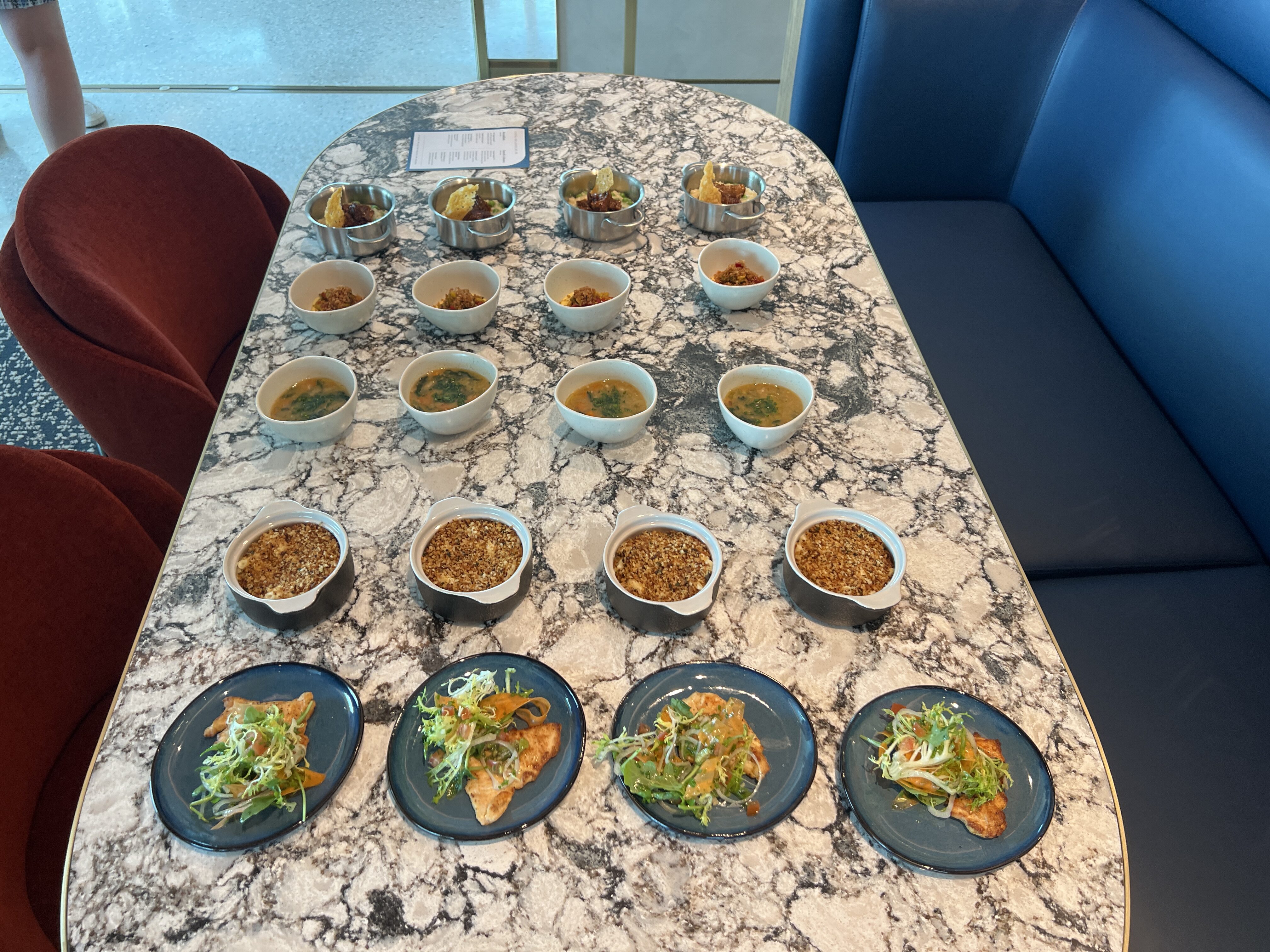Food options for order Capital One lounge JFK Food options for order Capital One lounge JFK