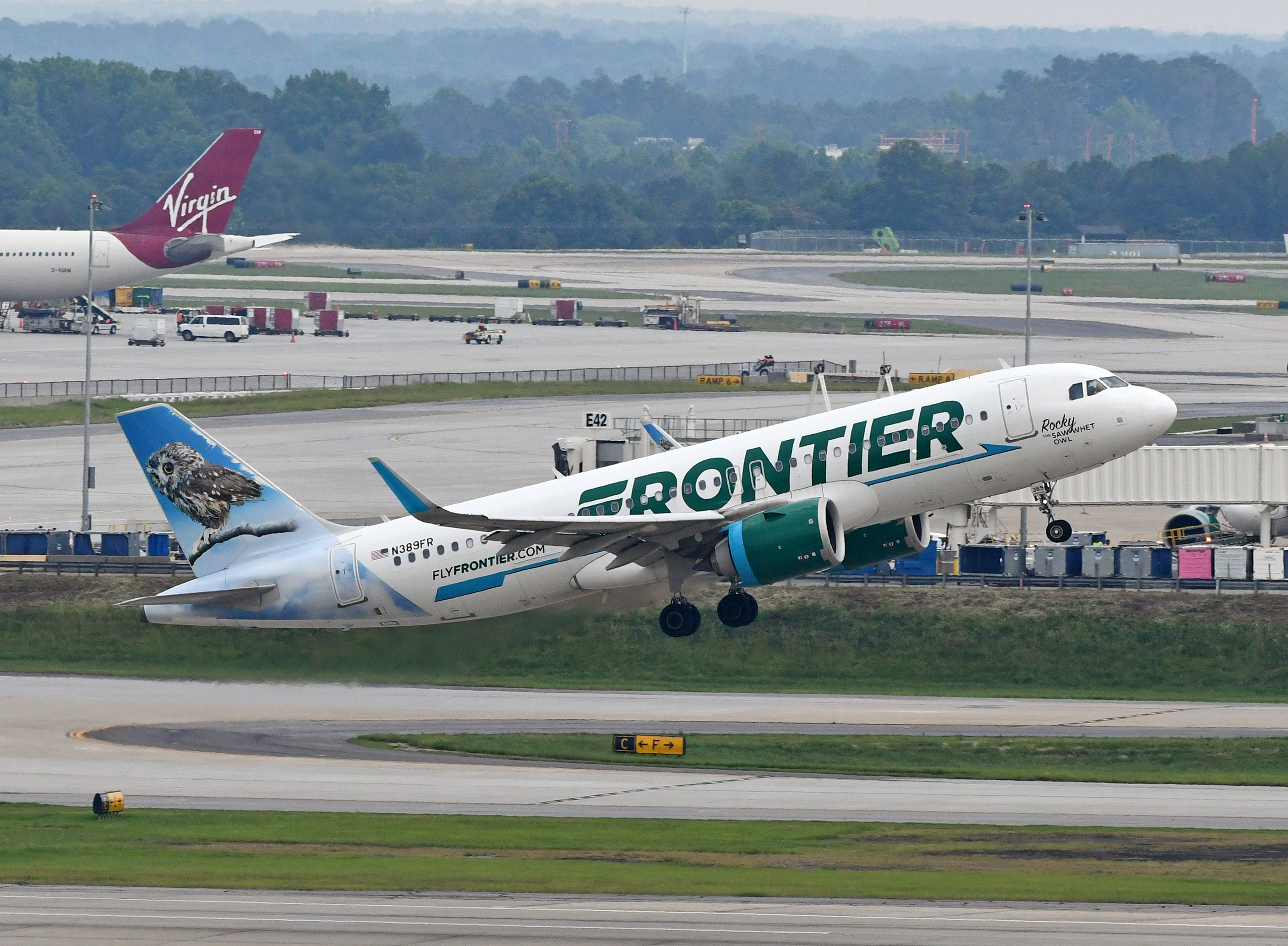 Frontier Planes Frontier A320neo Takeoff ATL