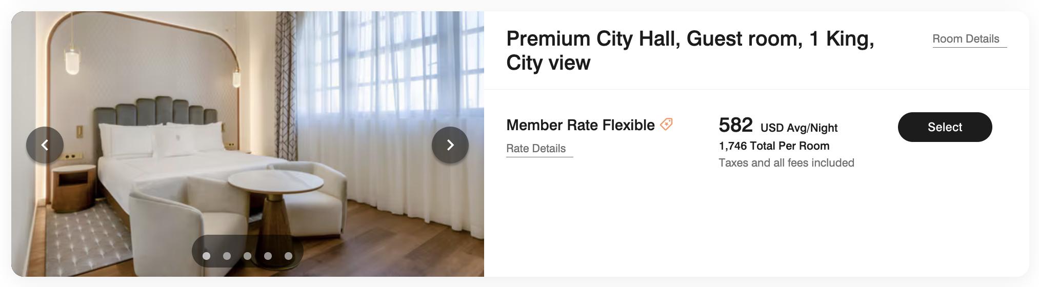 Grand Hotel Centenari Valencia Marriott Autograph Collection premium city hall room cost
