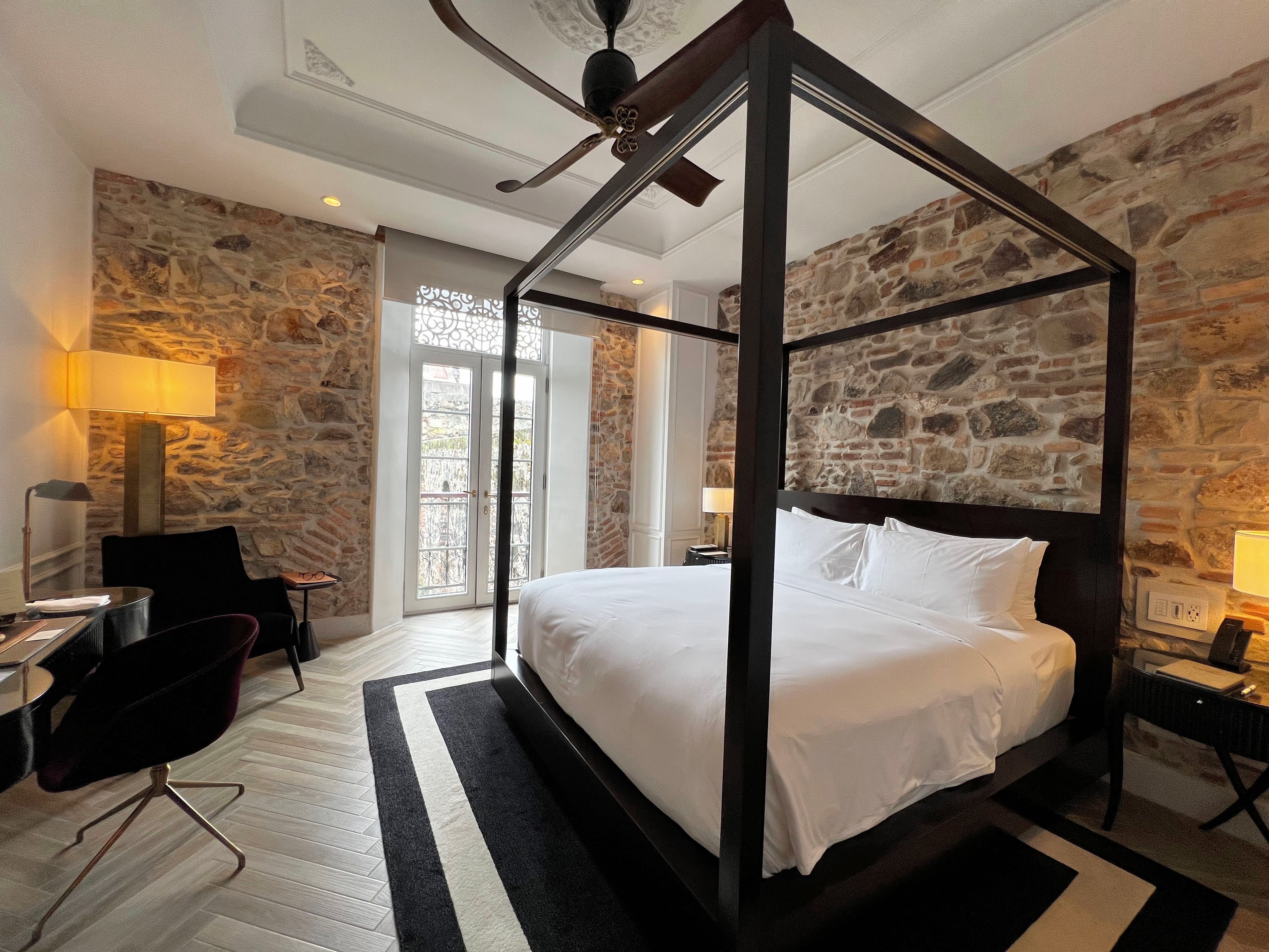 Hotel La Compania guest room in French wing Hotel La Compania guest room in French wing