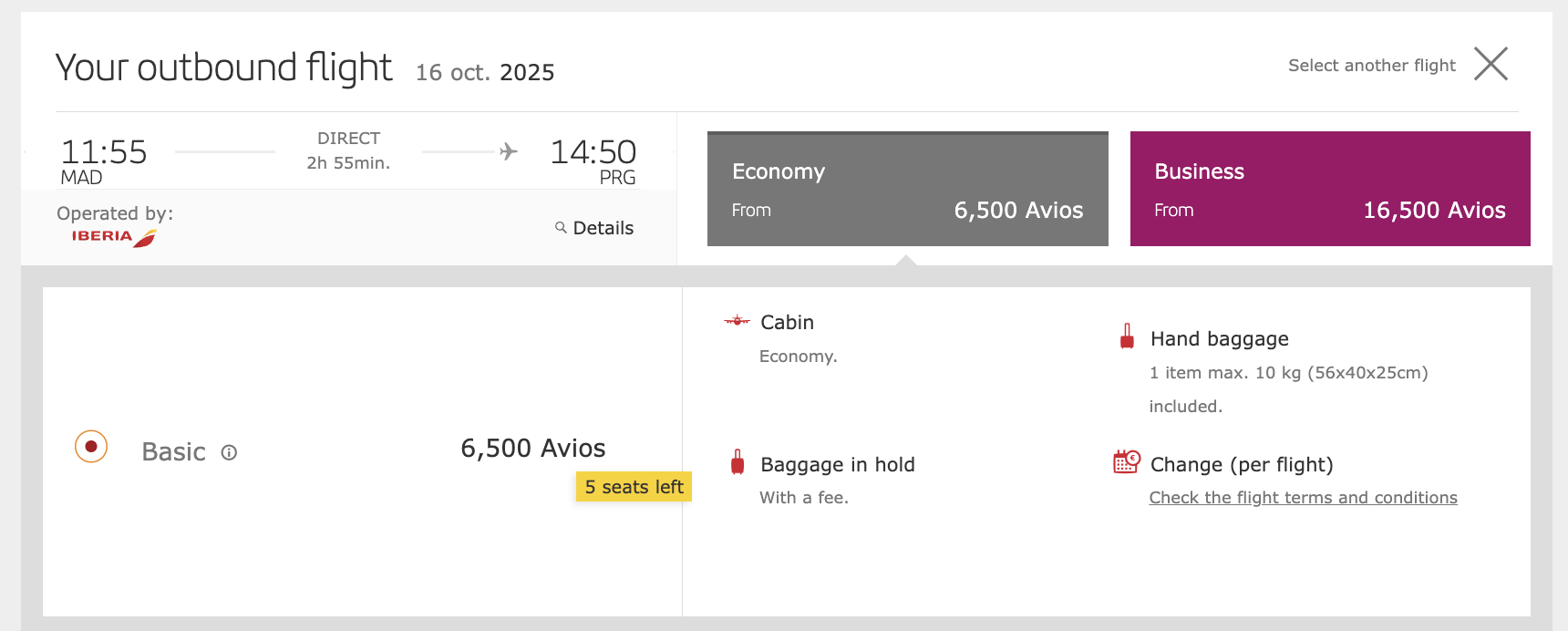 Iberia Award Flight From Madrid to Prague Iberia Award Flight From Madrid to Prague