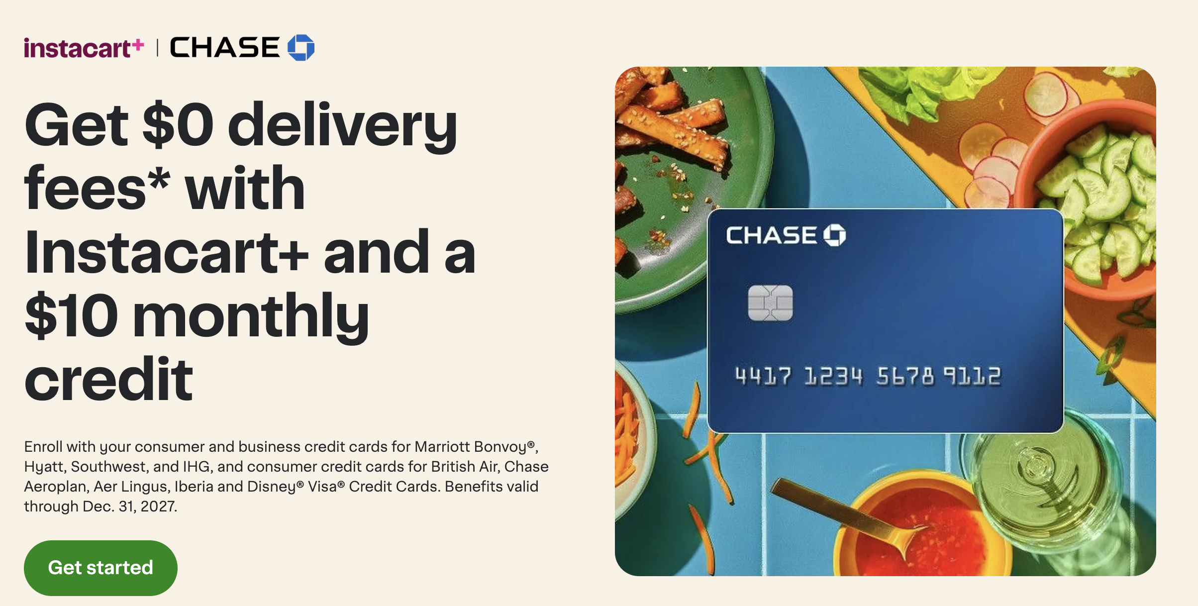 Instacart Chase co branded cards promo Instacart Chase co branded cards promo