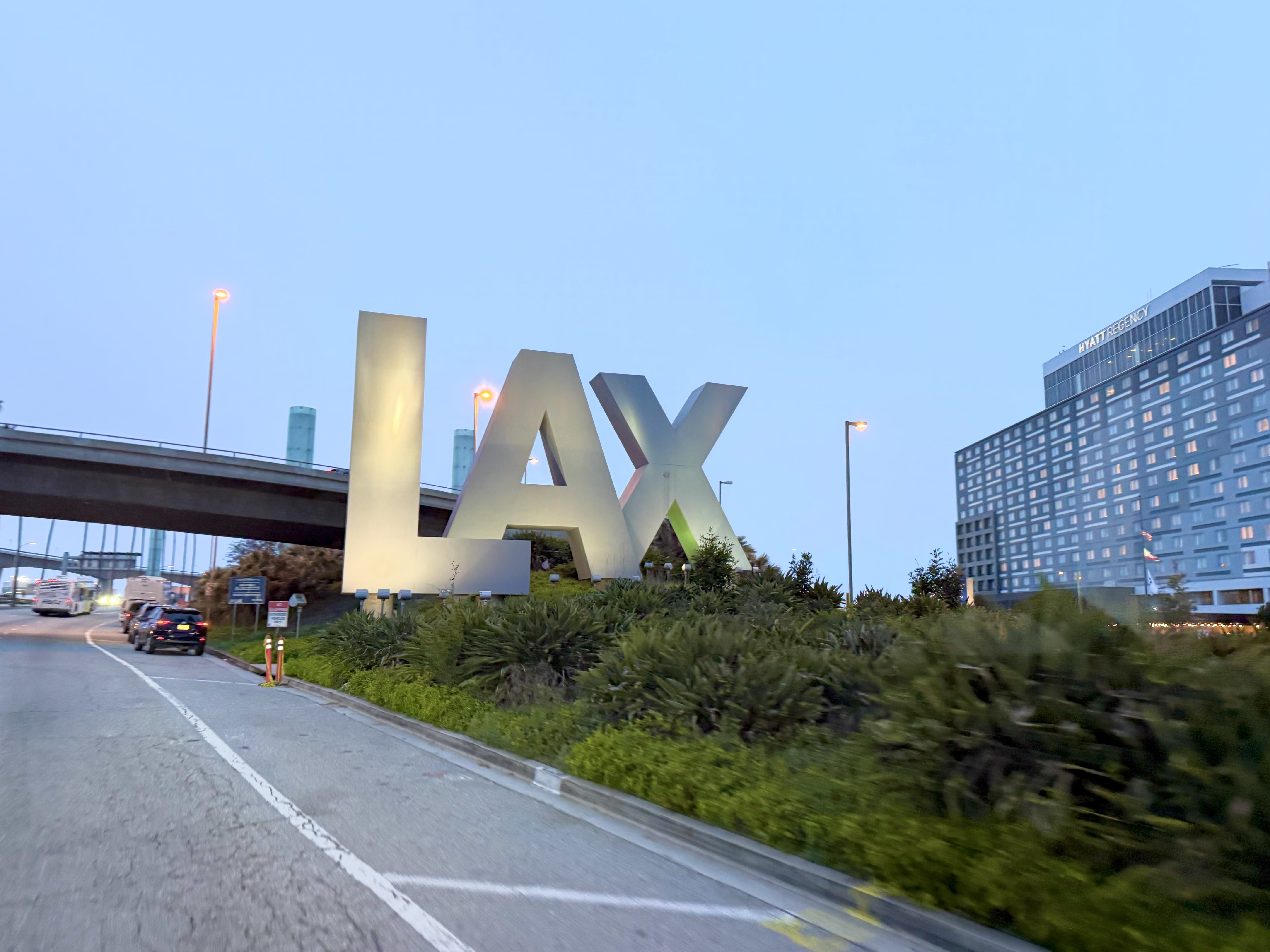LAX sign LAX sign
