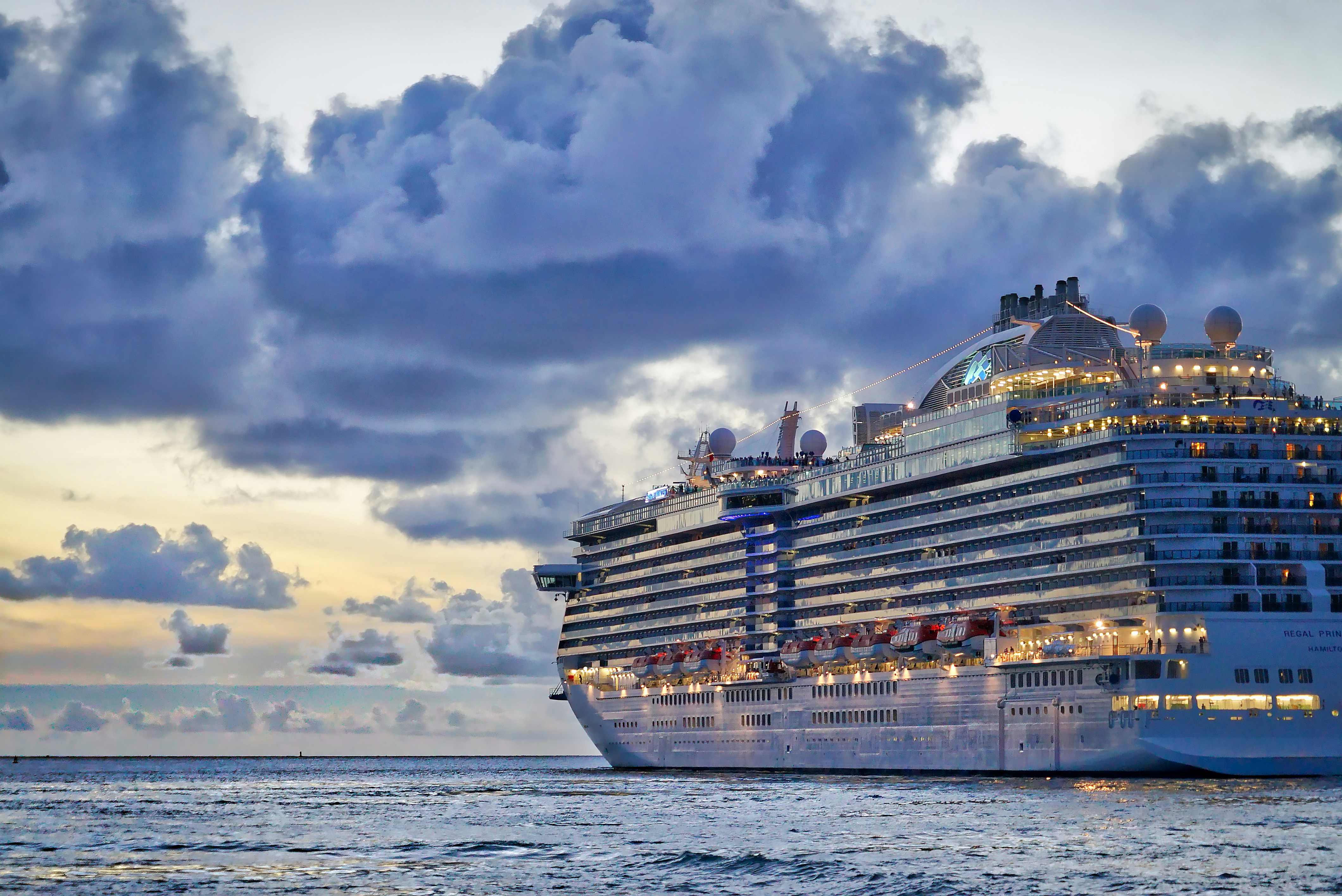 Norwegian Cruise Line Dusk Norwegian Cruise Line Dusk