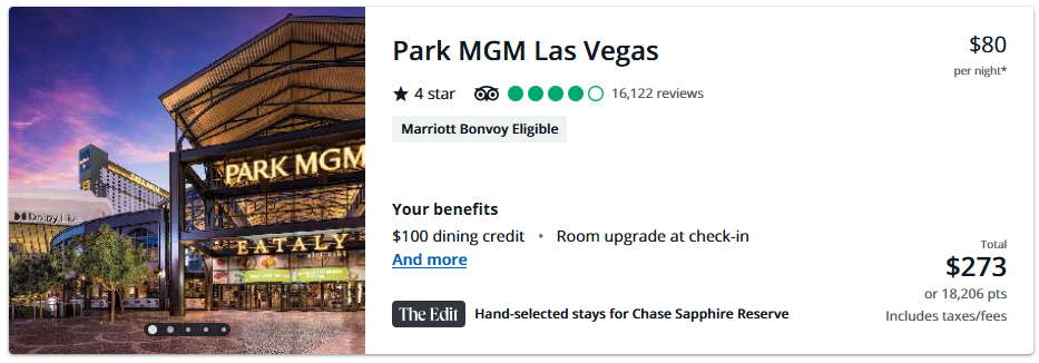 Park MGM Las Vegas The Edit by Chase Travel booking Park MGM Las Vegas The Edit by Chase Travel booking