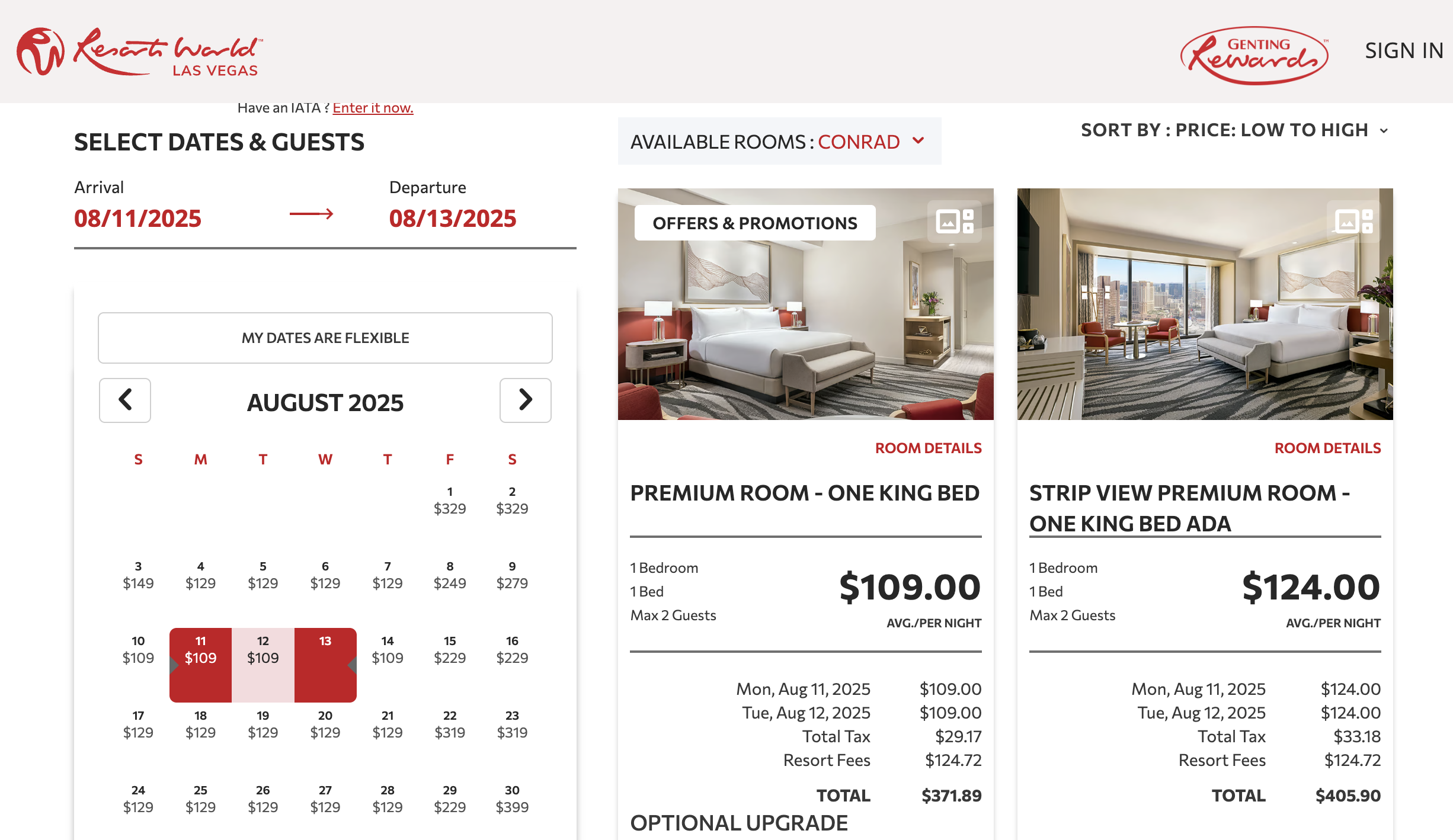 Resort World resort fees included Resort World resort fees included