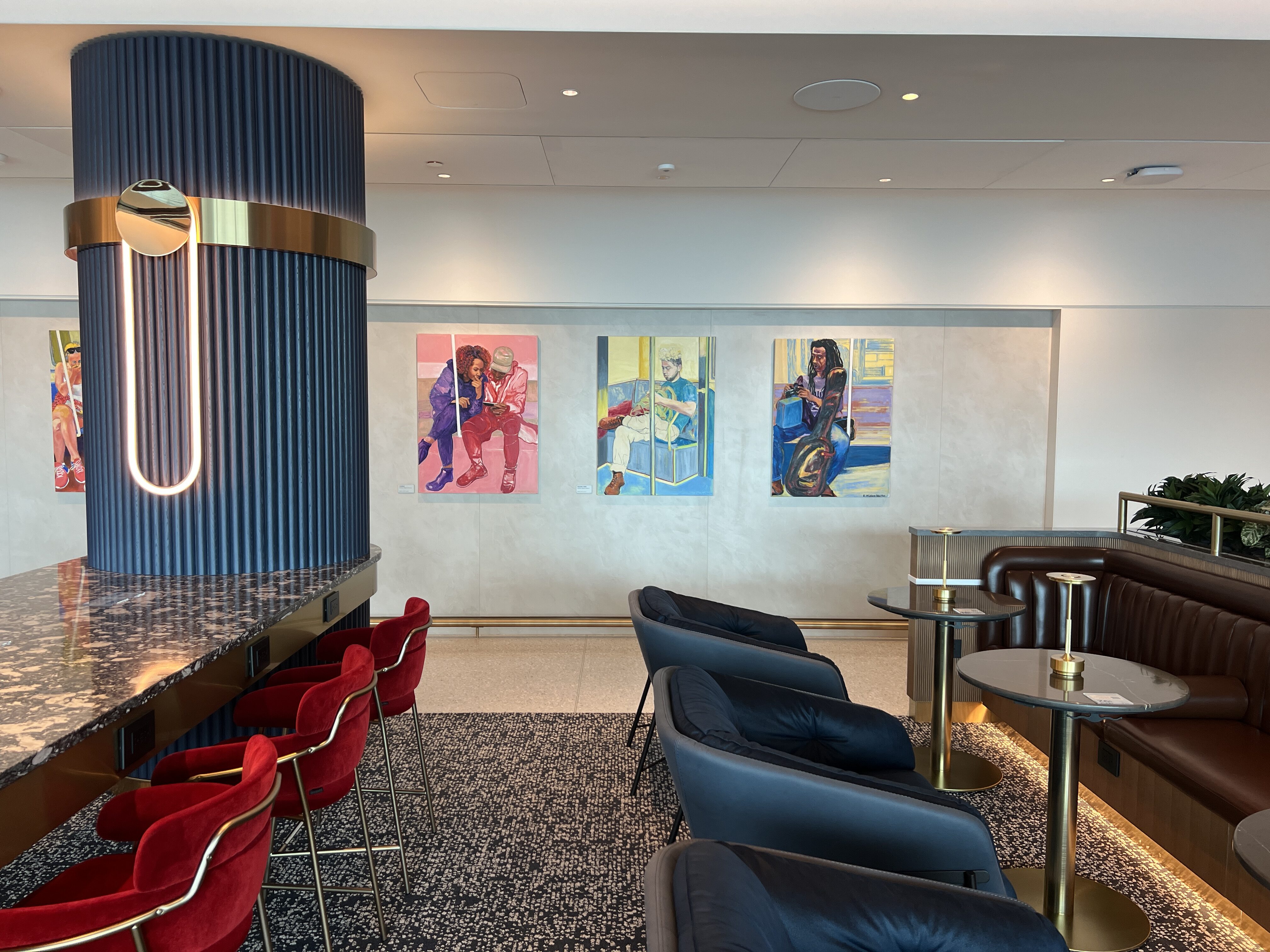 Seating and Artwork Capital One Lounge JFK Seating and Artwork Capital One Lounge JFK