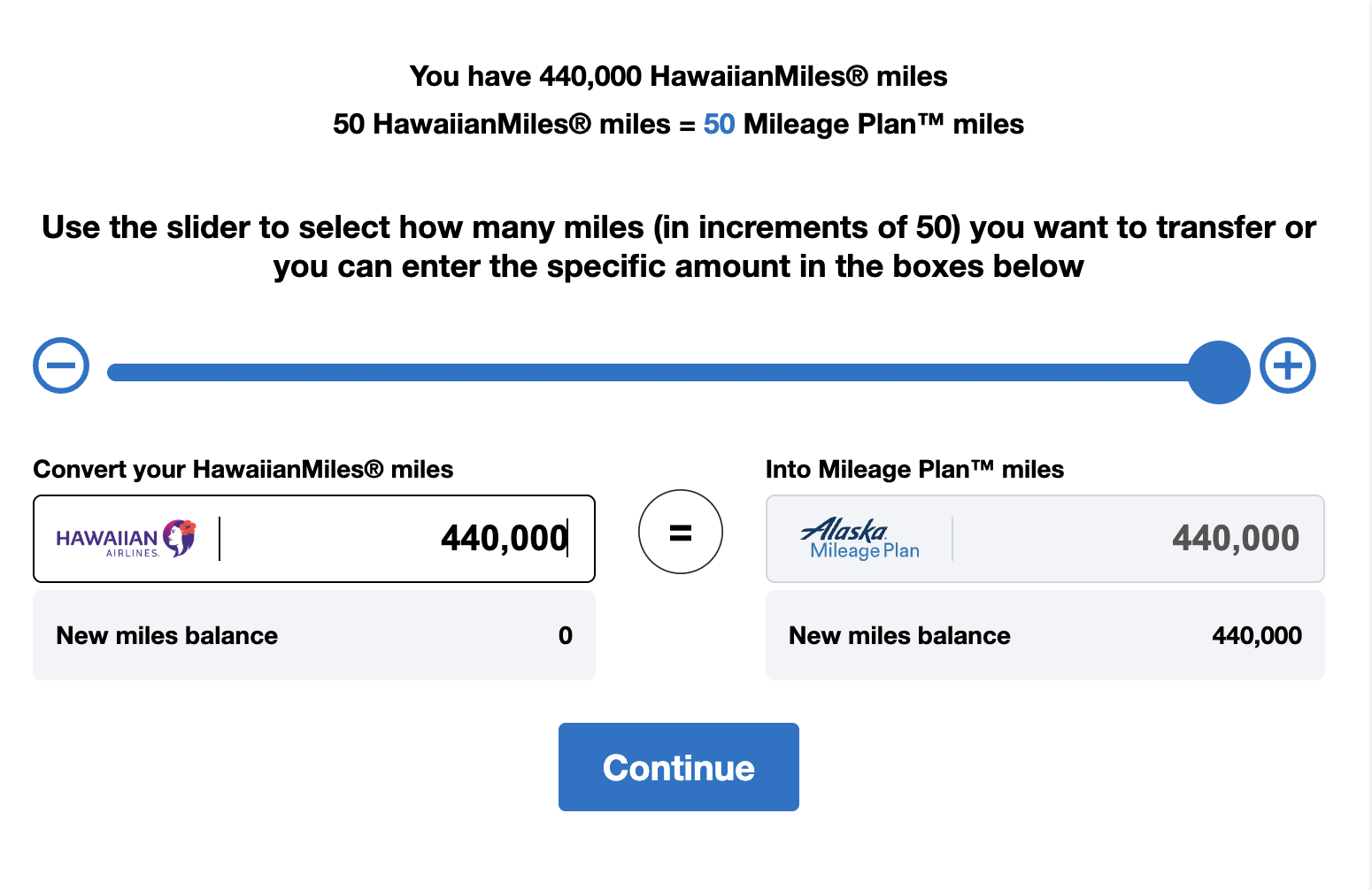 Transfer Hawaiian to Alaska 2 Transfer Hawaiian to Alaska 2