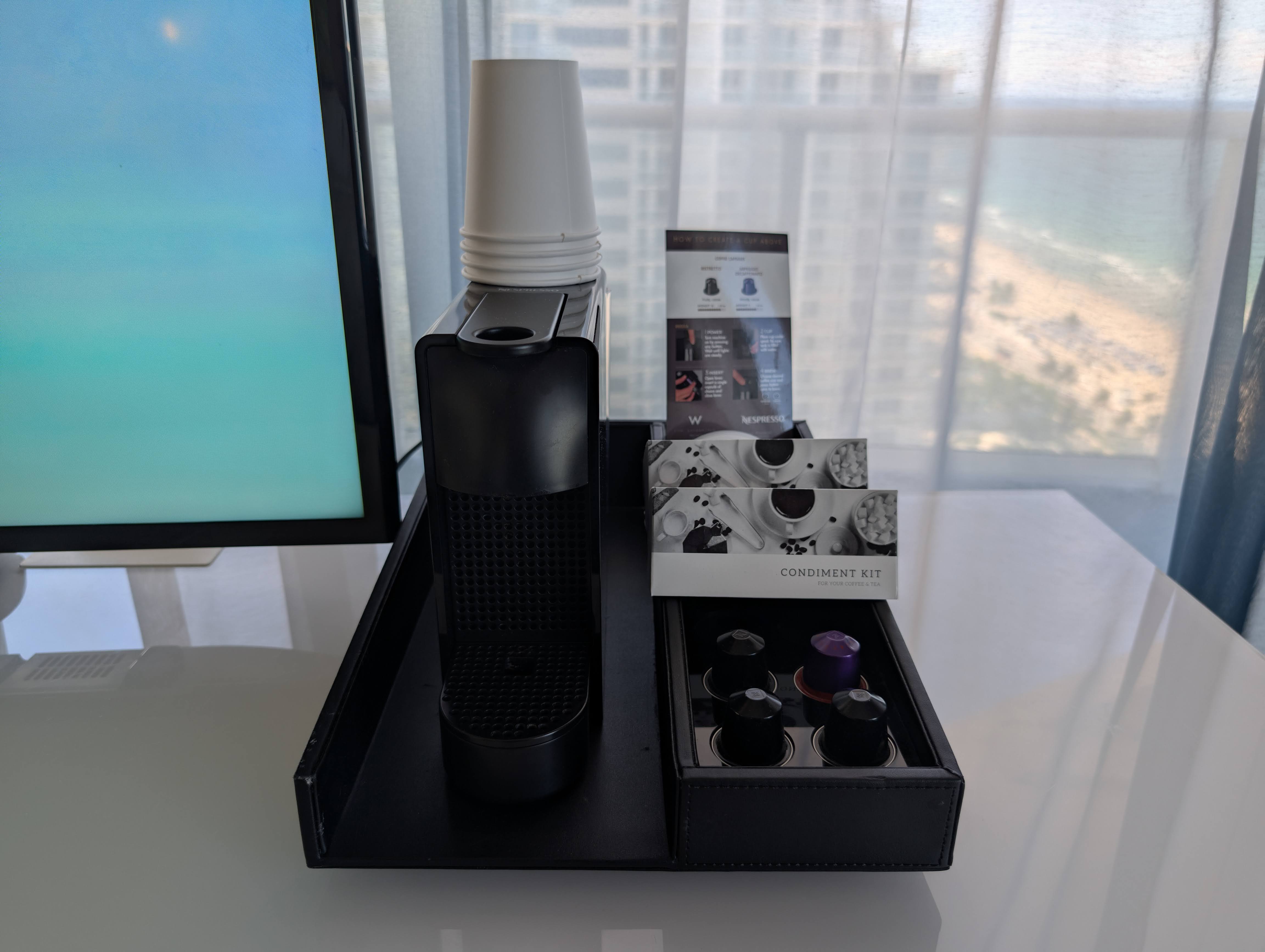 W Fort Lauderdale Supreme Suite bedroom coffee