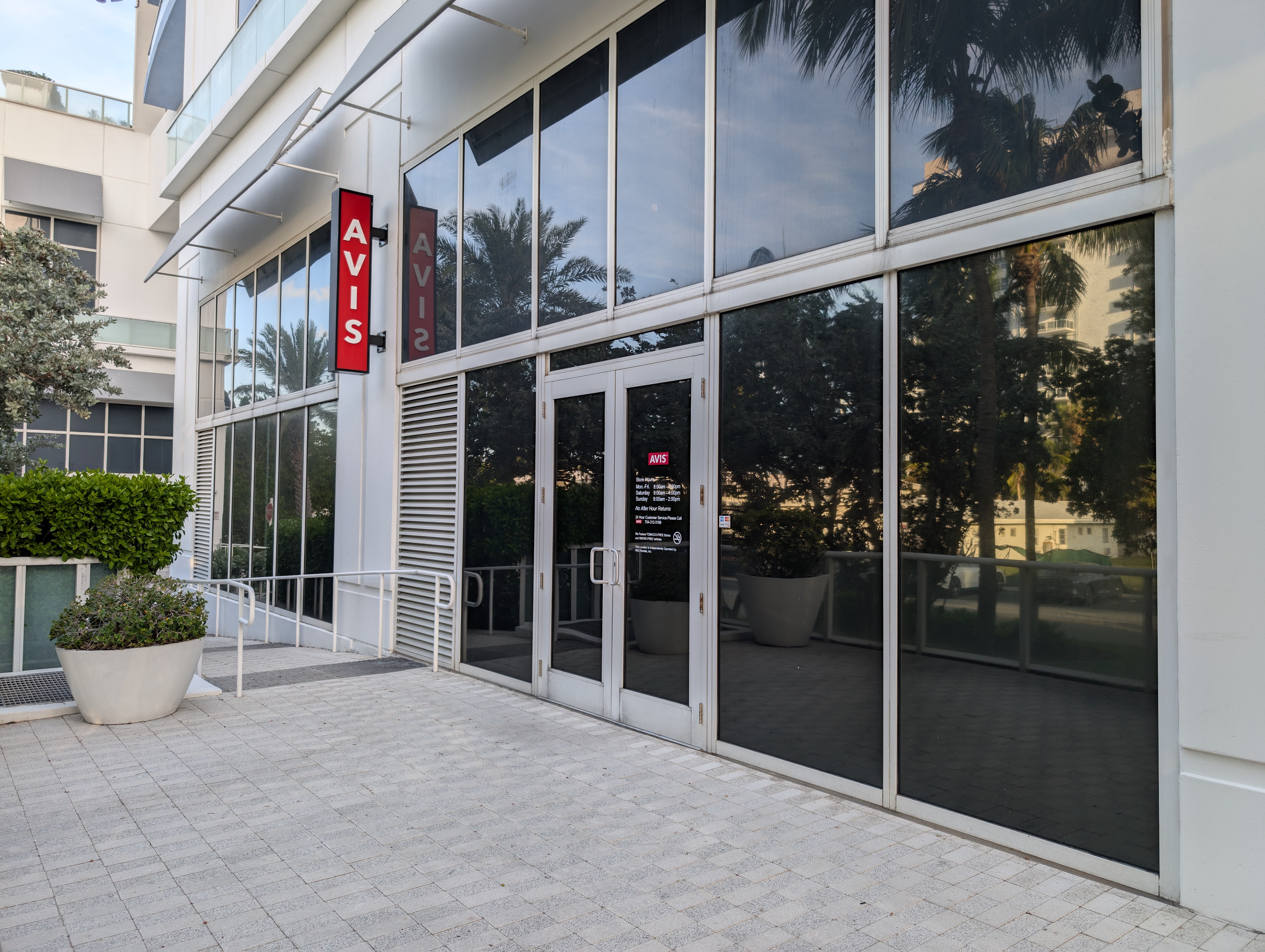 W Fort Lauderdale amenities Avis car rental